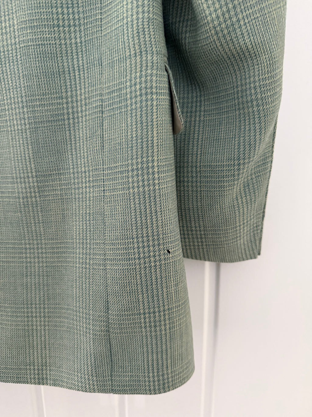 Hugo Boss 1980s 2B Teal Green Wool Sports Blazer Jacket - Size S