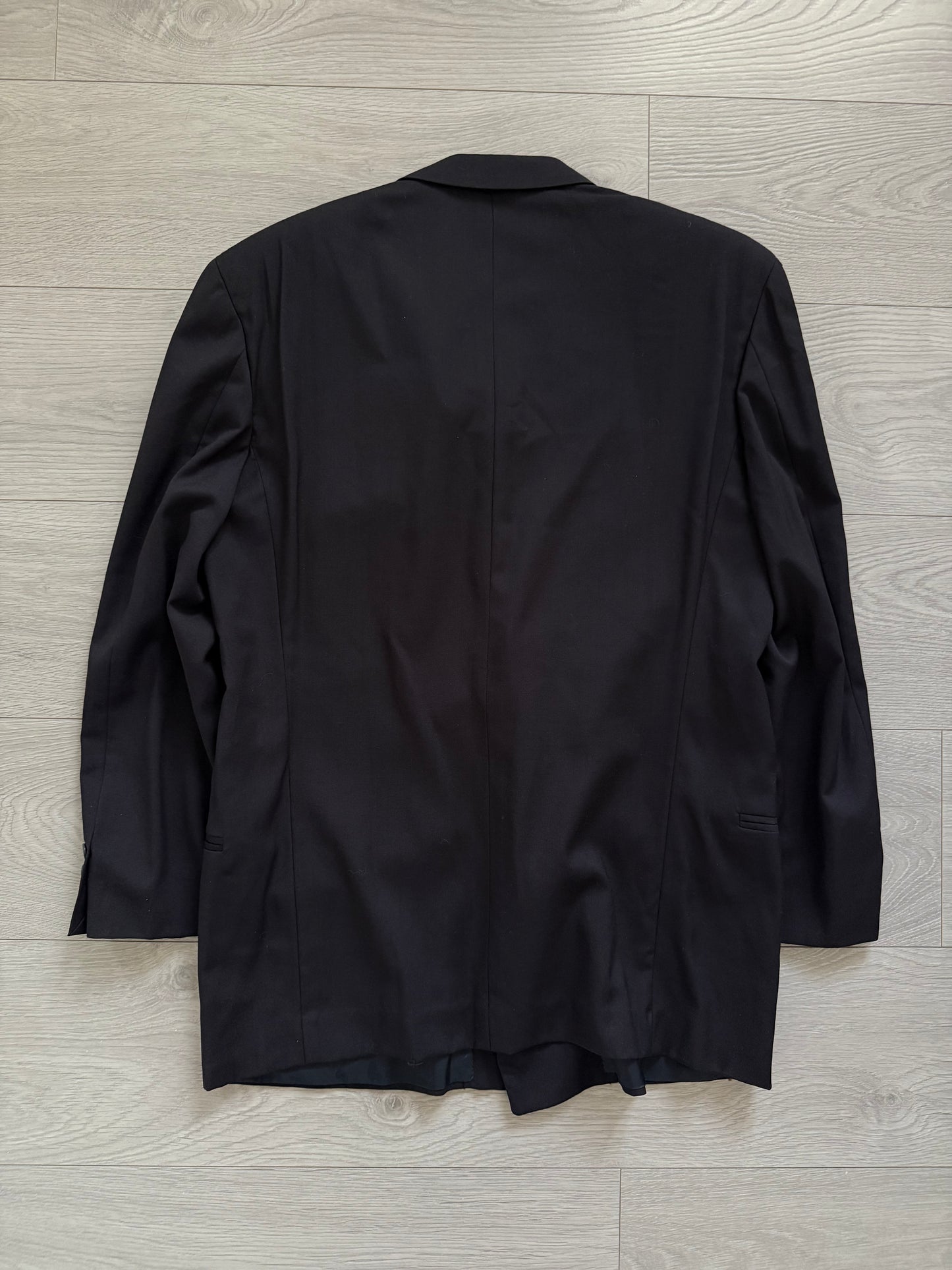 Emporio Armani 1990s Double-Breasted Wool Suit - Size M Jacket / 32" Waist