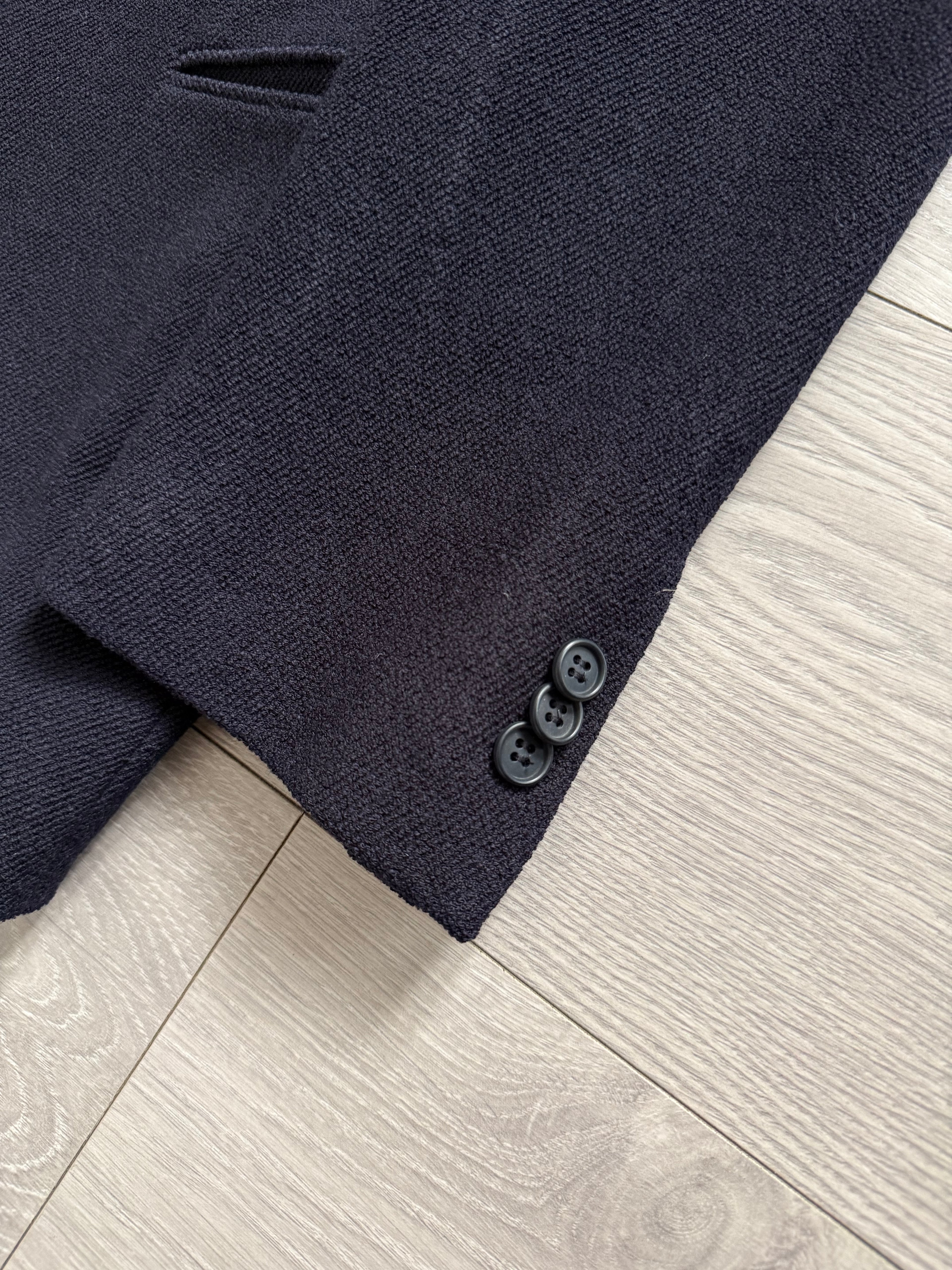 Emporio Armani 3B Wool Twill Navy Sport Jacket Blazer - Size S