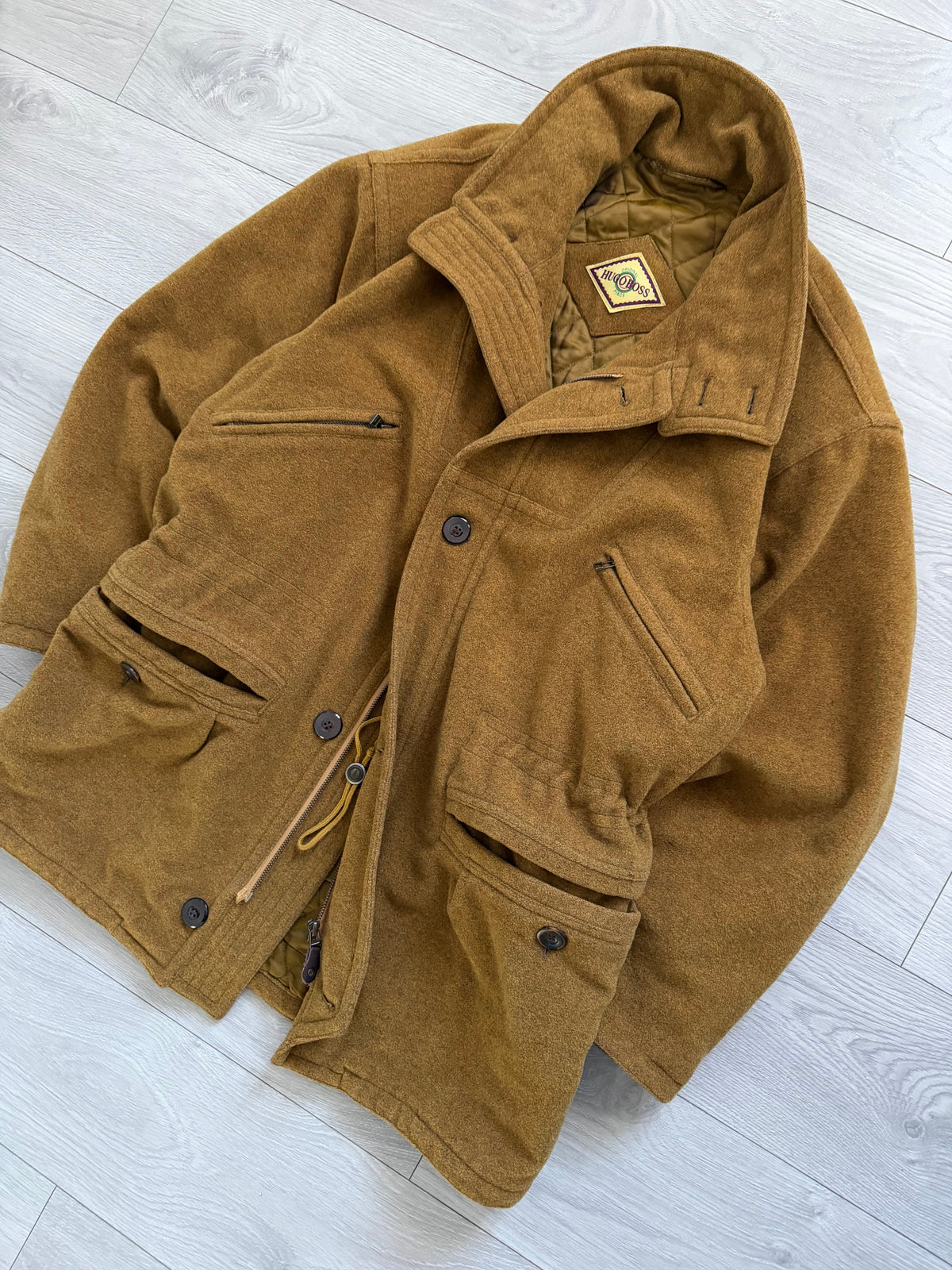 Hugo Boss 1980s Wool Cashmere Sport Coat - Size XXL
