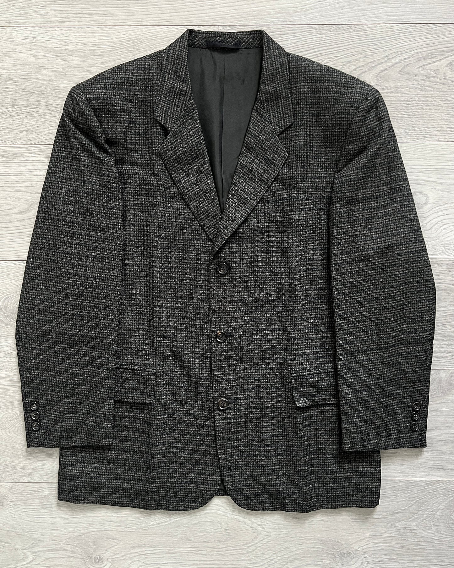 Comme Des Garcons Homme AW1997 Wool Tweed Pleated Suit - Size M Jacket / 30" Waist