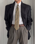 Valentino 1980s 3B Black Wool Sport Jacket Blazer  - Size XL
