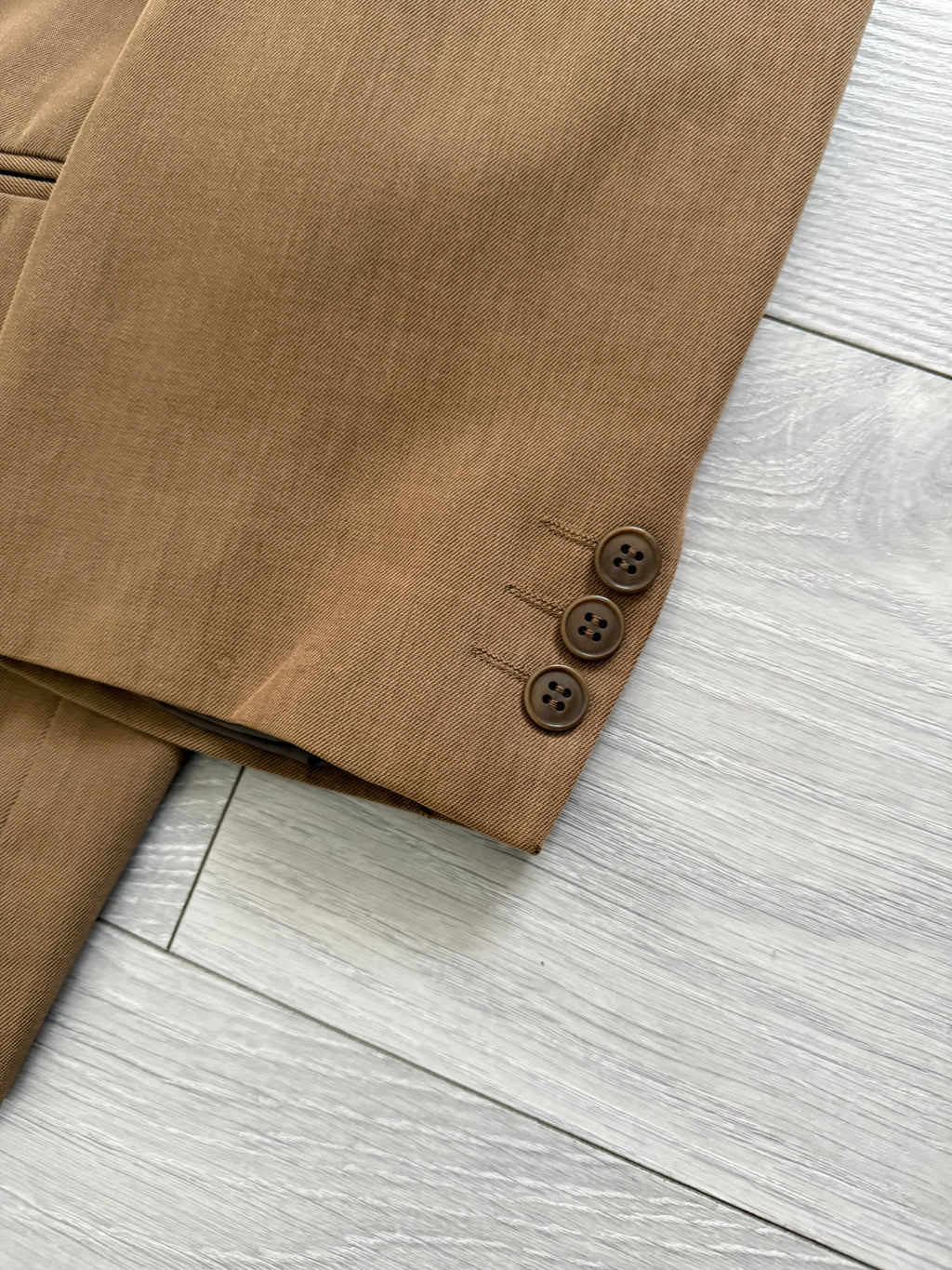 Emporio Armani 1990s 2B Wool Cotton Brown Sports Jacket Blazer - Size L