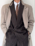 Hugo Boss 1980s 'Yamaha' Double-Breasted Wool Coat - Size M