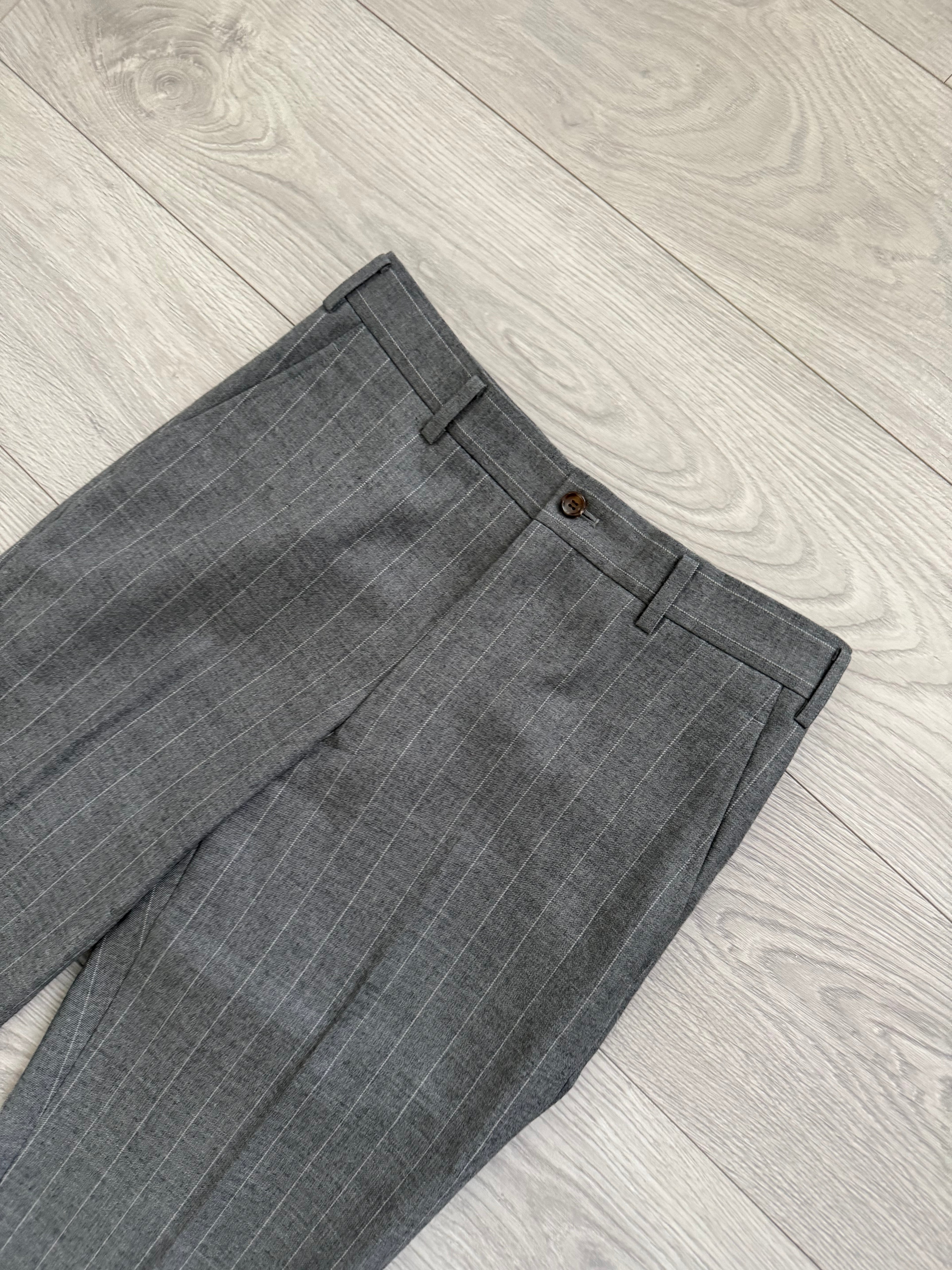 Comme Des Garcons Homme Plus AW2009 Curve Panelled Wool Suit - Size XS Jacket / 30" Waist