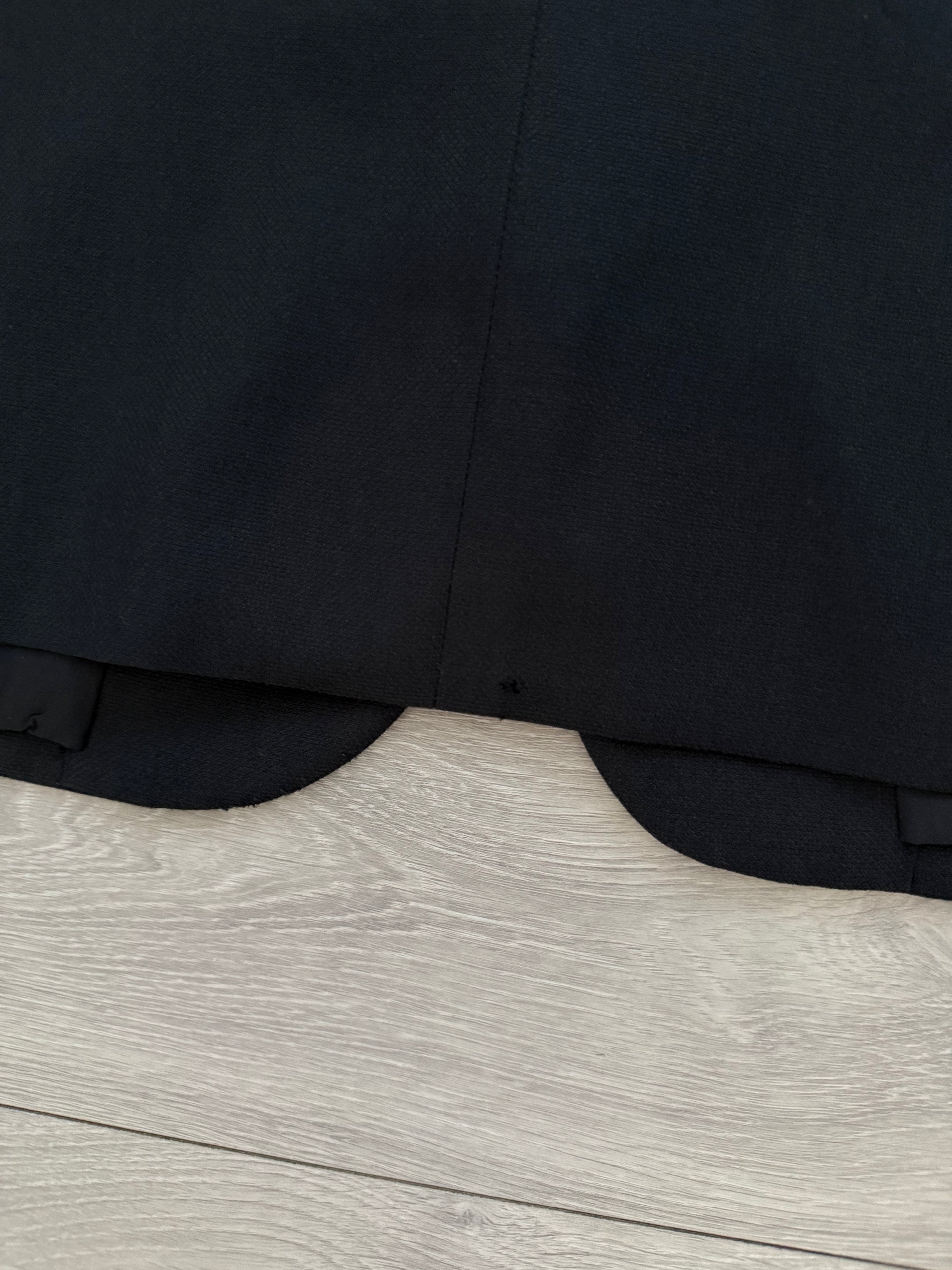 Valentino 1980s 3B Black Wool Sport Jacket Blazer  - Size XL