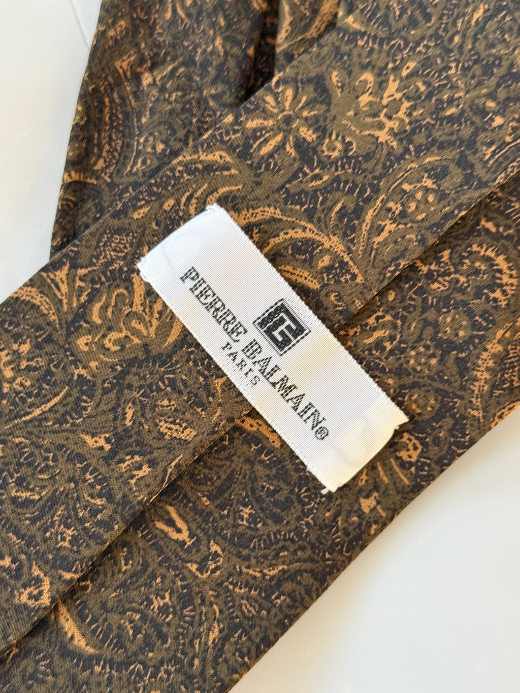 Balmain 1990s Silk Tie