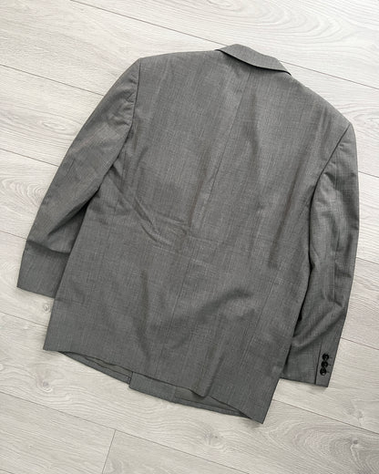 Comme Des Garcons Homme Deux 1990s Wool Pleated Suit - Size L Jacket / 34 Waist