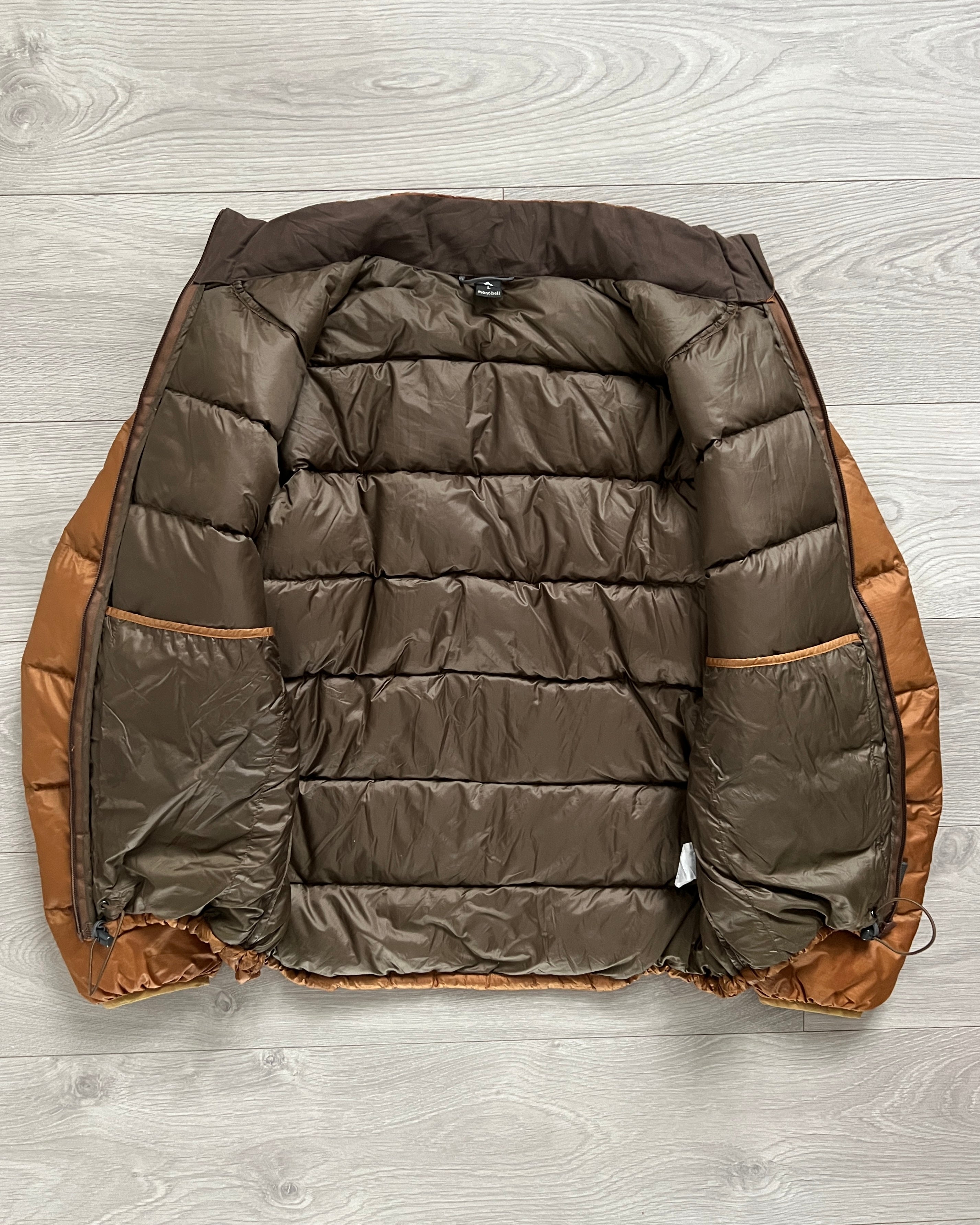 Montbell 00s Brown Down Puffer Jacket - Size M – NDWC0 Shop