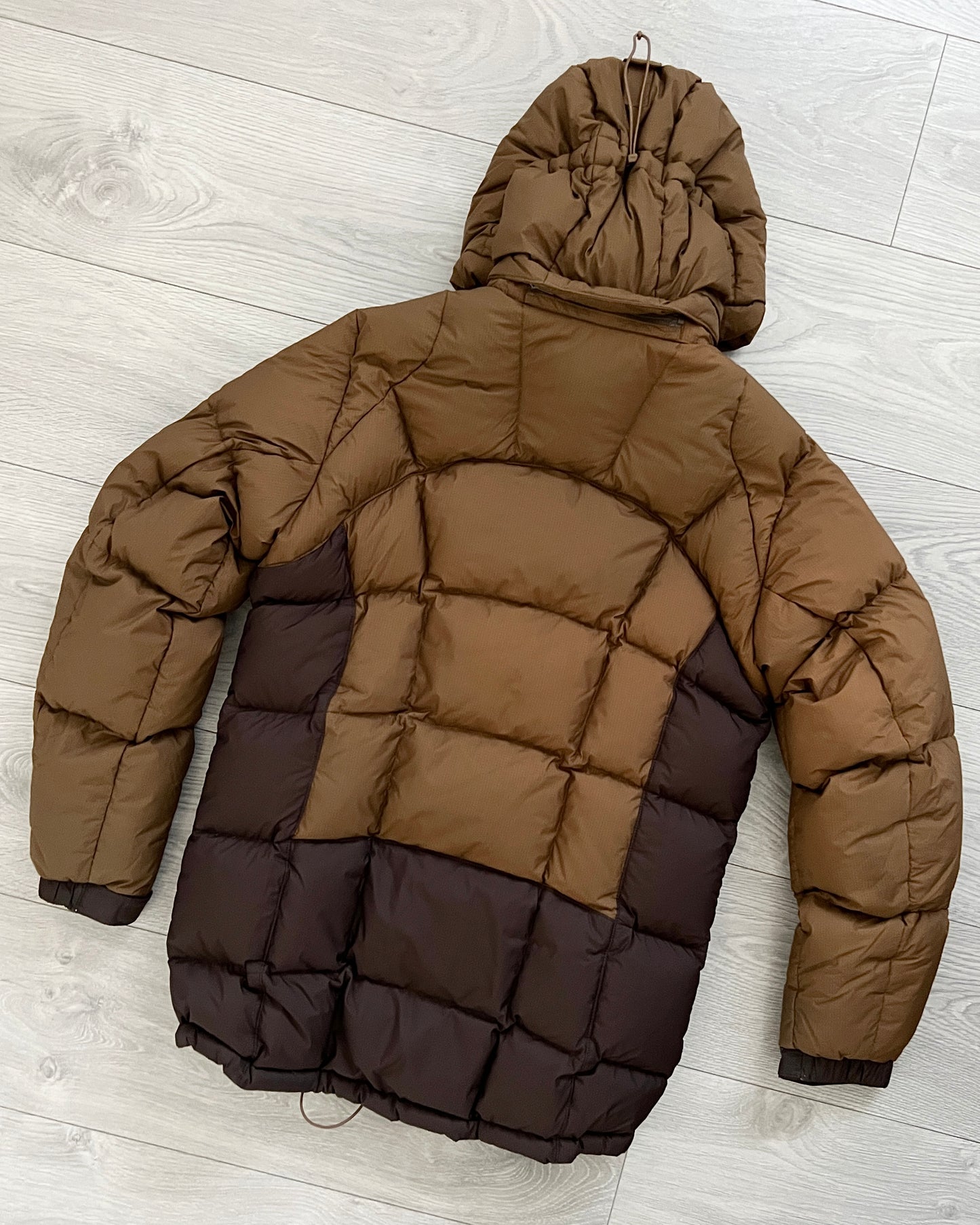 Montbell 00s Goose Down Nylon Gore-Windstopper Brown Puffer Jacket - Size M