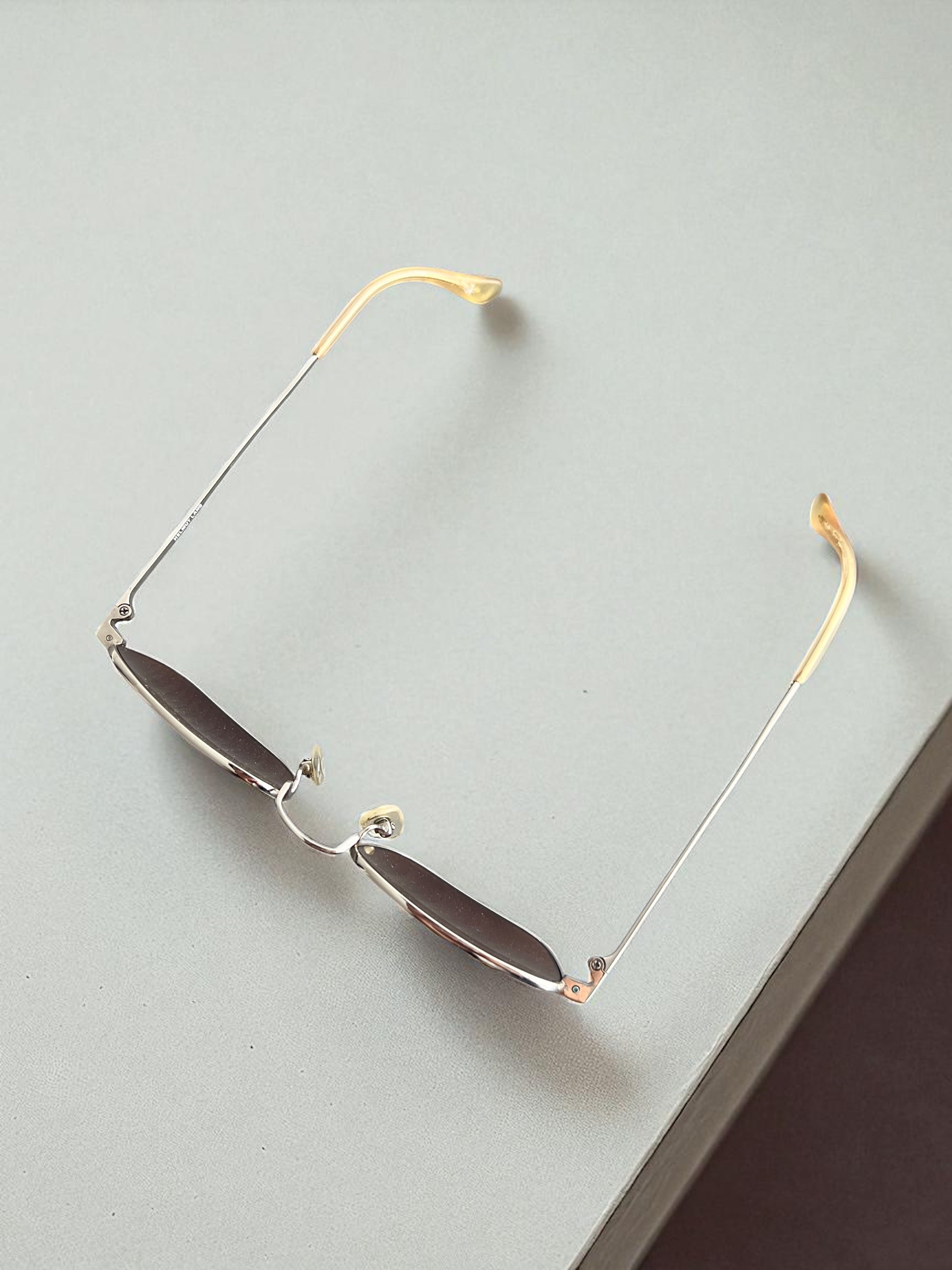 Helmut Lang 1999 Titanium Metal Sunglasses