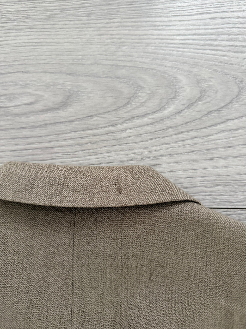 Paul Smith 1990s 3B Double Pleat Crepe Weave Wool Suit Stone Beige - Size L Jacket / 31" Waist