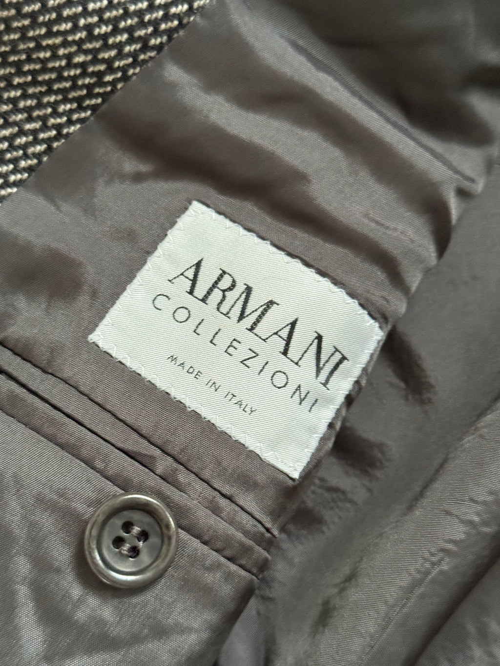 Armani 1990s 3B Wool Textured Sport Jacket Blazer - Size M