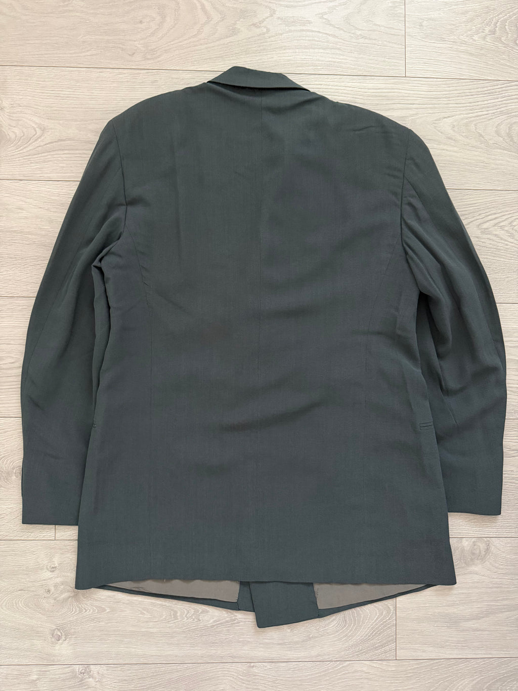 Giorgio Armani Black Label 1997 Peaked Lapel Double Breasted Draped Sport Jacket Blazer - Size L