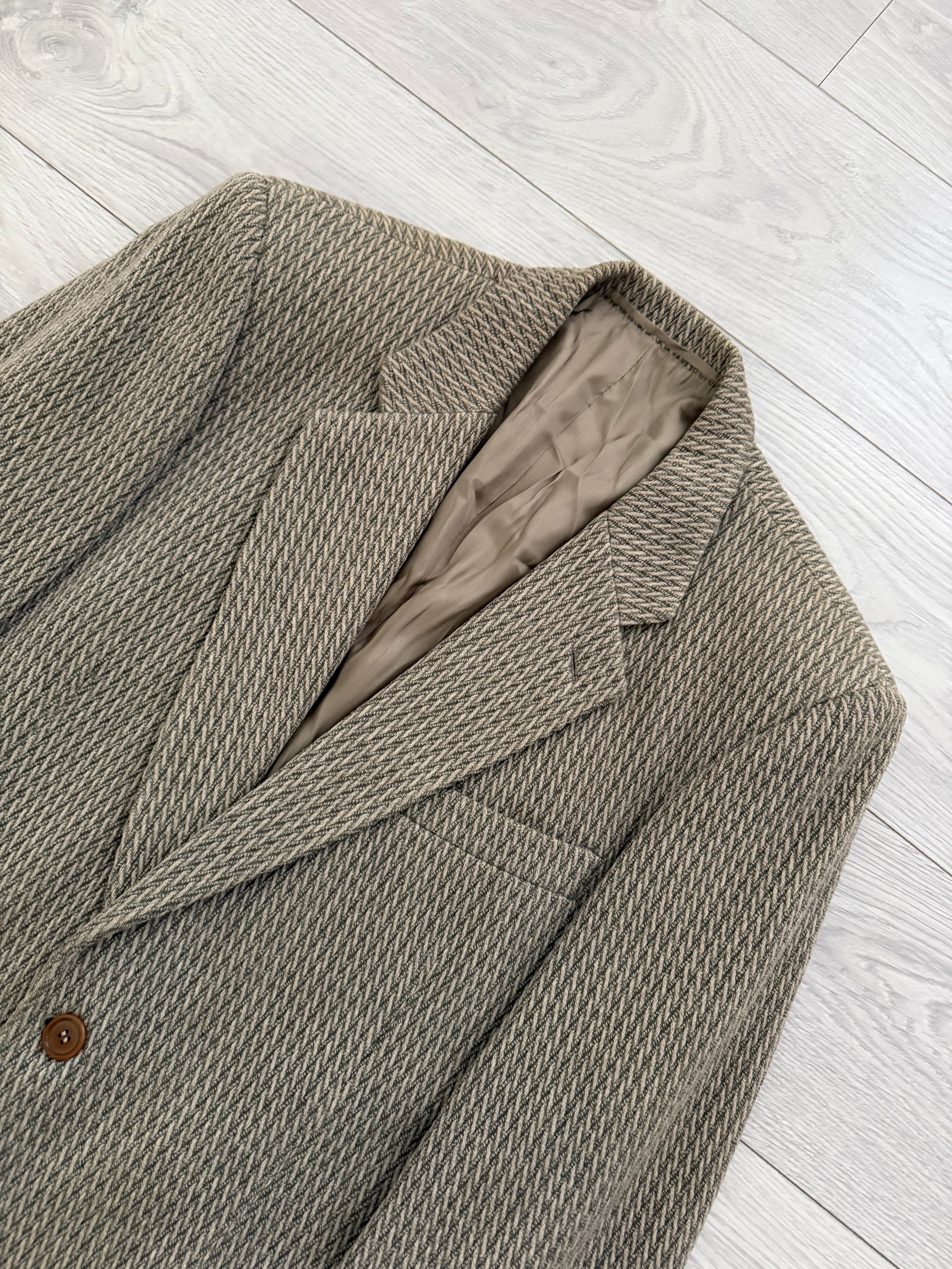 Giorgio Armani Black Label 1990s 2B Textured Wool Sport Jacket Blazer - Size M