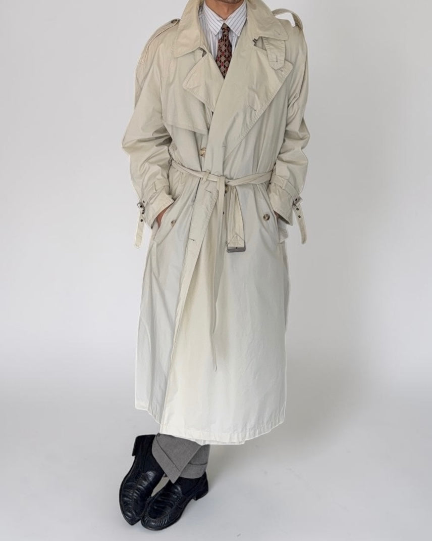 1980s Vintage Trench Coat Made in Germany - Size L