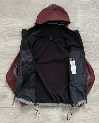 Mountain Hardwear Exposed Taped Seam Technical Conduit Jacket Burgundy - Size S