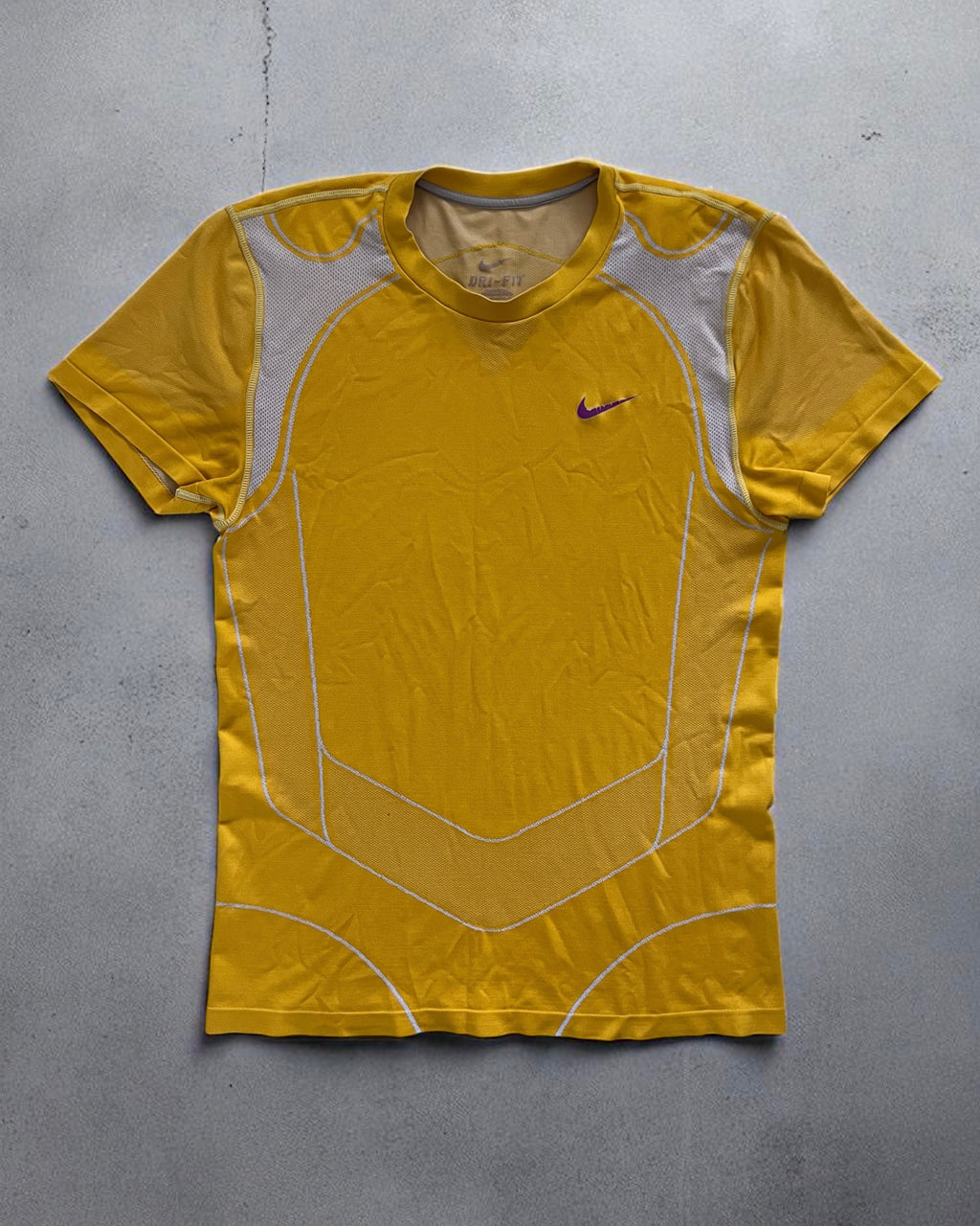 Nike 2010' Dri-Fit Technical T-Shirt Yellow - Size S