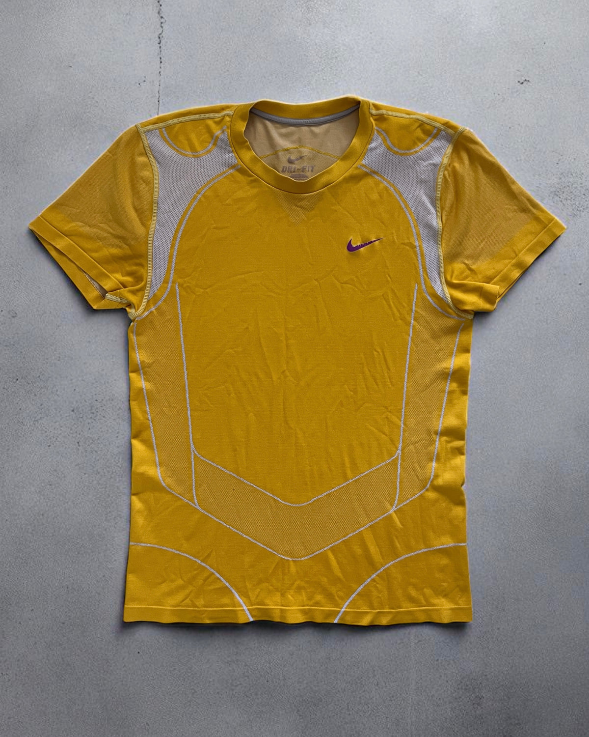 Nike 2010' Dri-Fit Technical T-Shirt Yellow - Size S