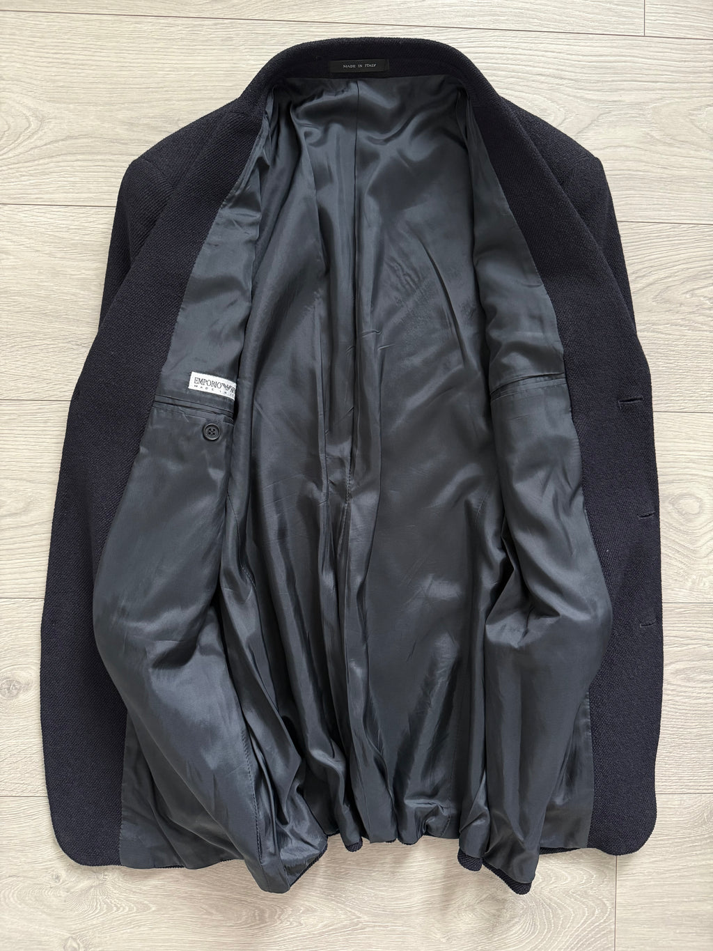 Emporio Armani 3B Wool Twill Navy Sport Jacket Blazer - Size S