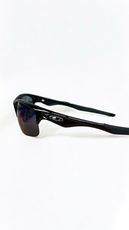 Oakley 2012 Bottle Rocket Sunglasses in Black/Polarized Blue