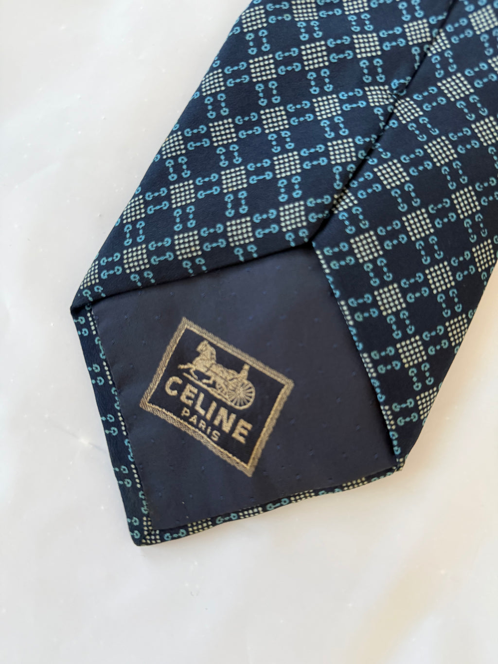 Celine 1990s Silk Tie