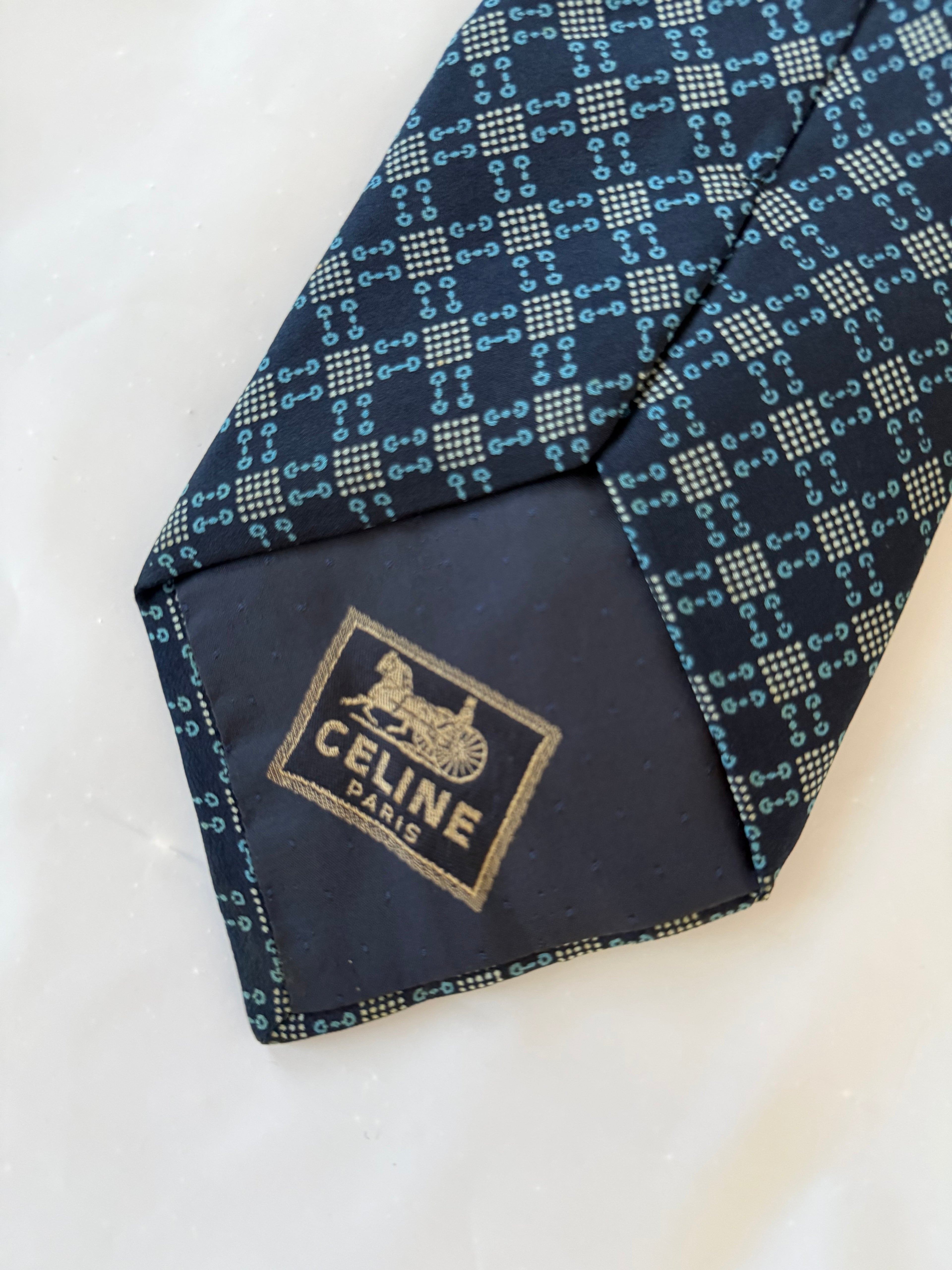 Celine 1990s Silk Tie