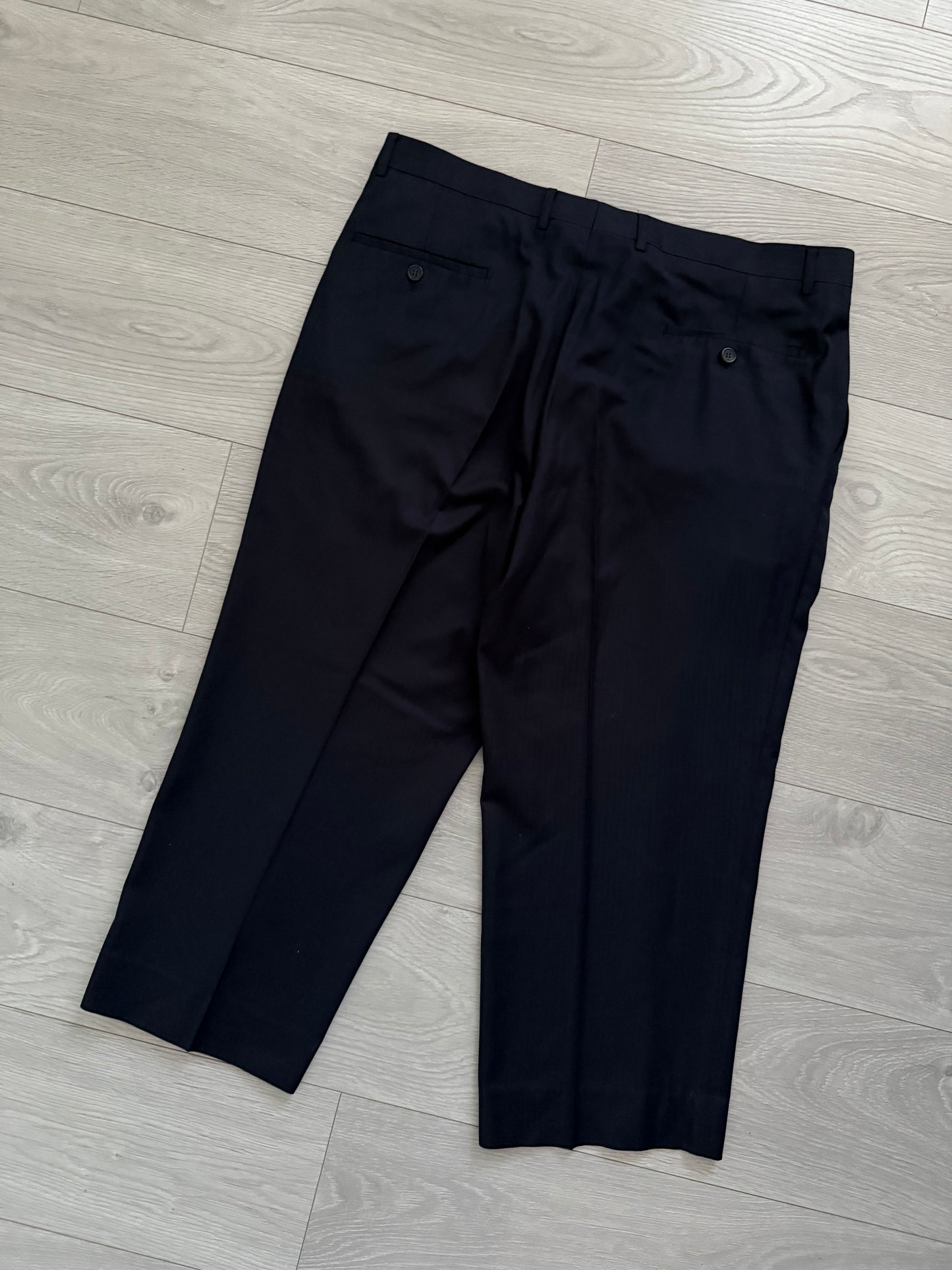 Armani 2000s Striped Navy Suit - XL Jacket / 38" Waist