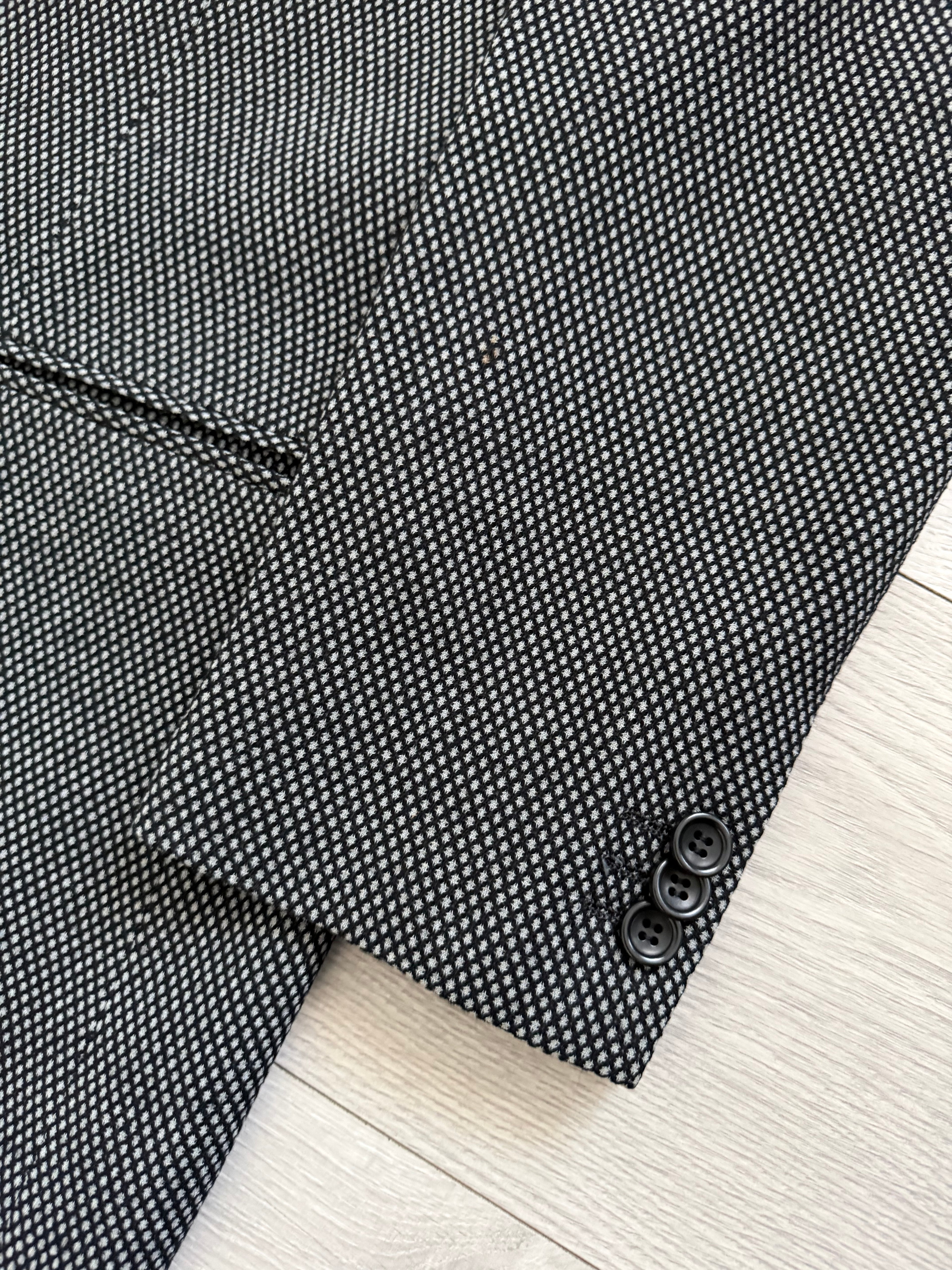 Armani 1990s 3B Textured Pleated Wool Suit  - Size M Jacket / 32" Waist