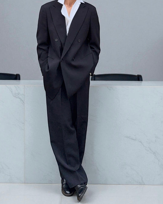 Giorgio Armani 1990s Double-Breasted Wool Suit - Size XL Jacket / 38" Waist