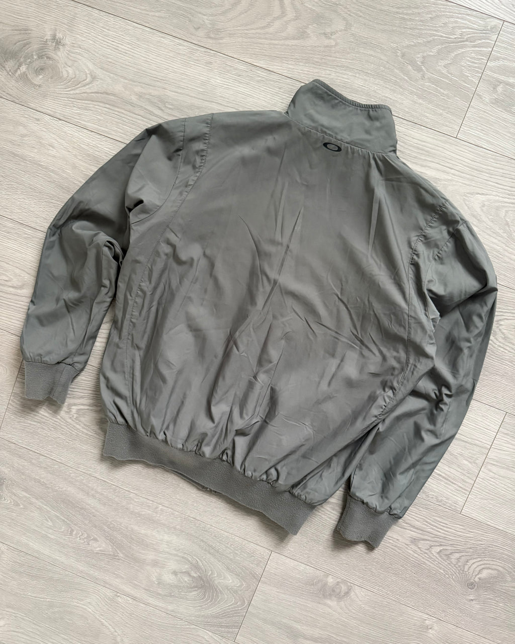 Oakley 00s Curve Panelled Reversible Fleece Nylon Jacket - Size M