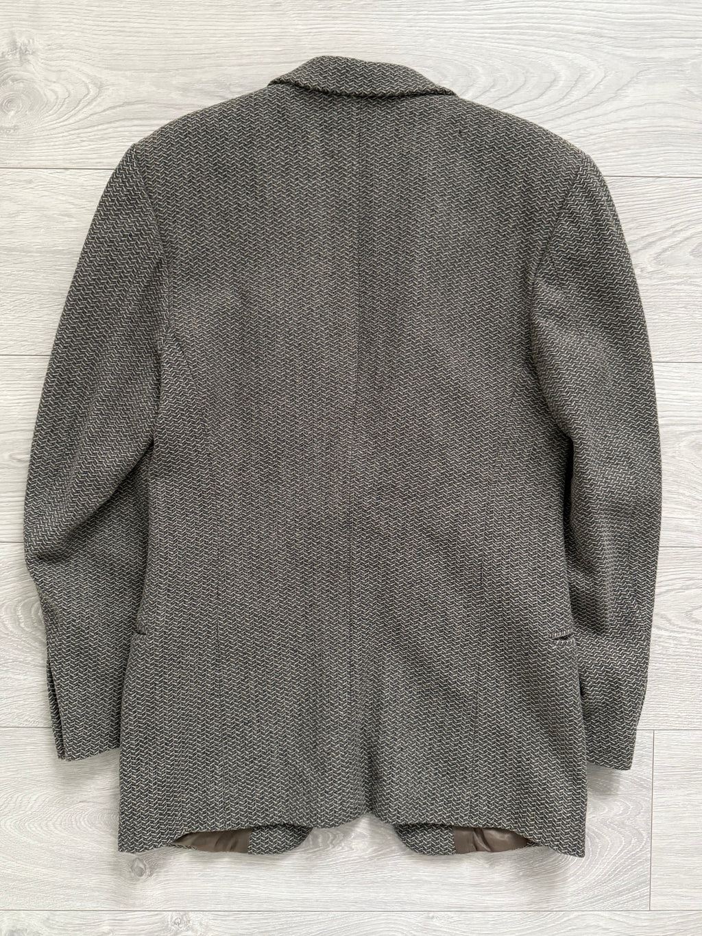Emporio Armani SS1998 Micro-Herringbone Weave Sports Blazer Jacket - Size S