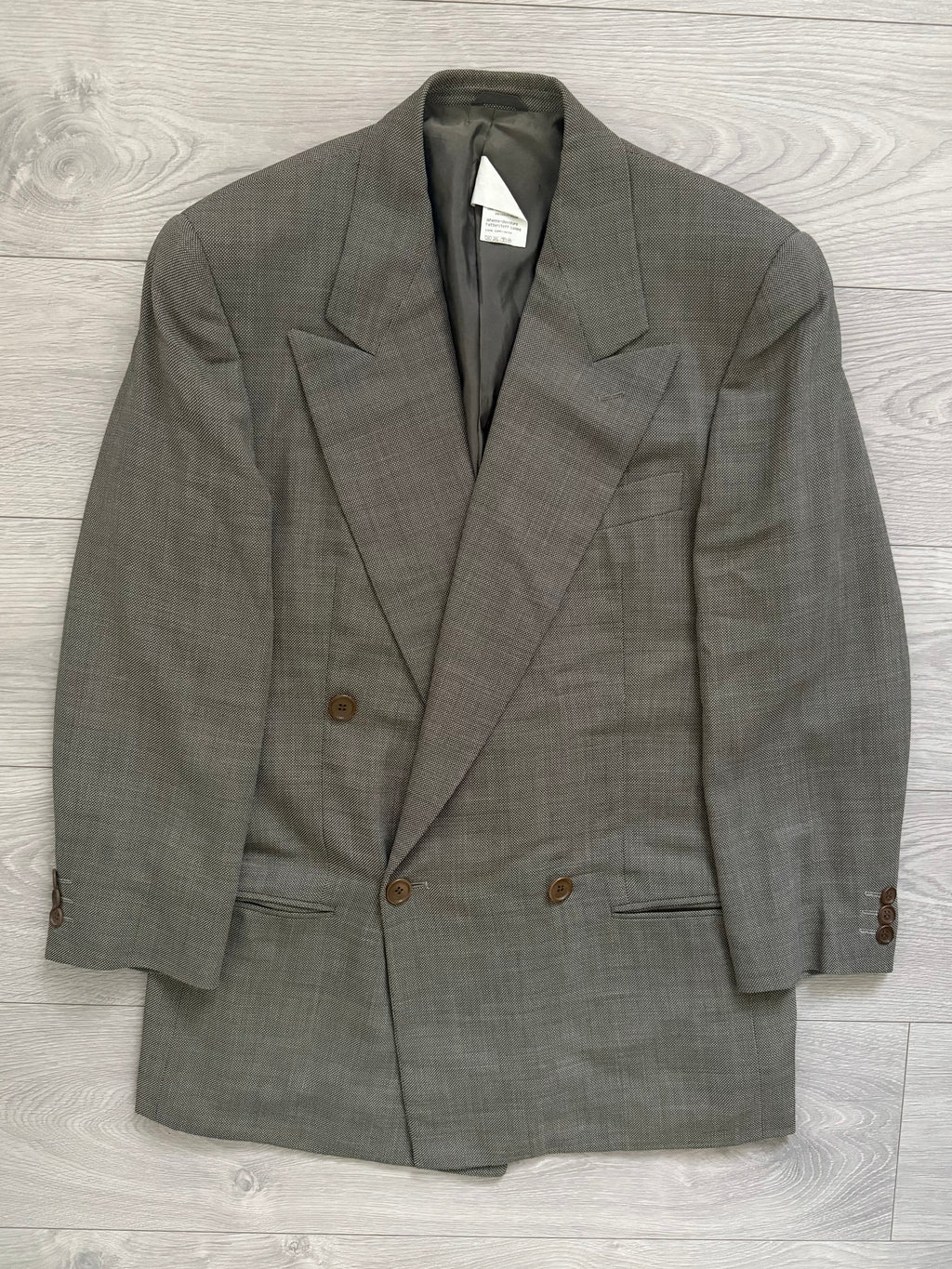 Giorgio Armani 1990s Double-Breasted Pleated Relaxed Suit - Size S Jacket / 28" Waist