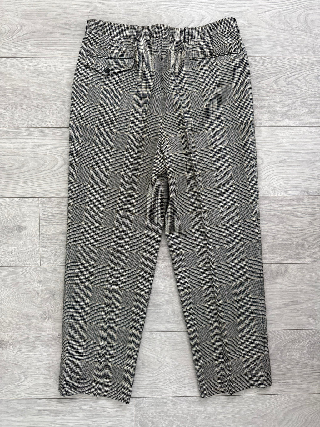 Paul Smith 1990s Peaked Lapel Double Breasted Wool Check Suit - Size M Jacket / 32" Waist
