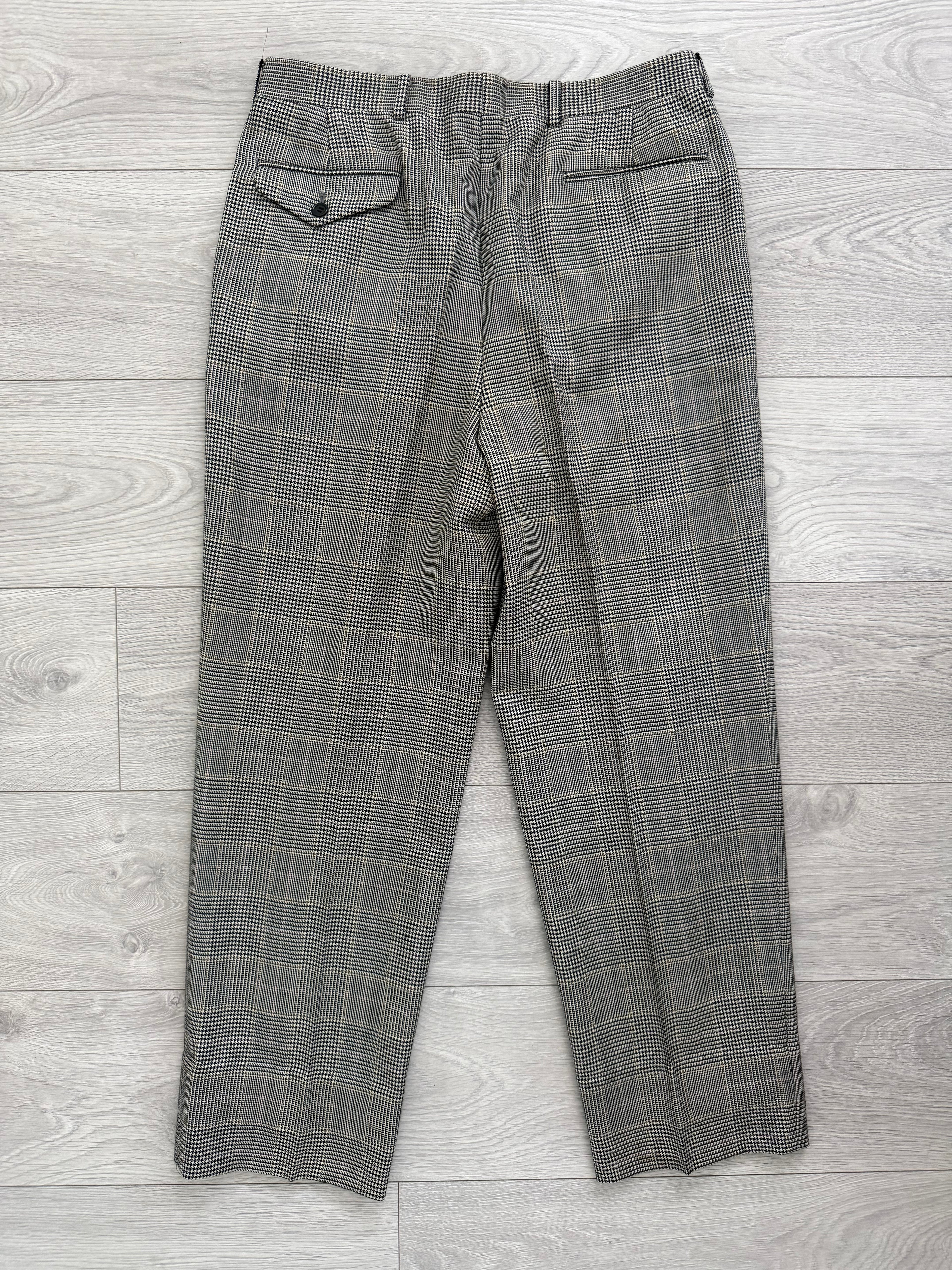 Paul Smith 1990s Peaked Lapel Double Breasted Wool Check Suit - Size M Jacket / 32" Waist