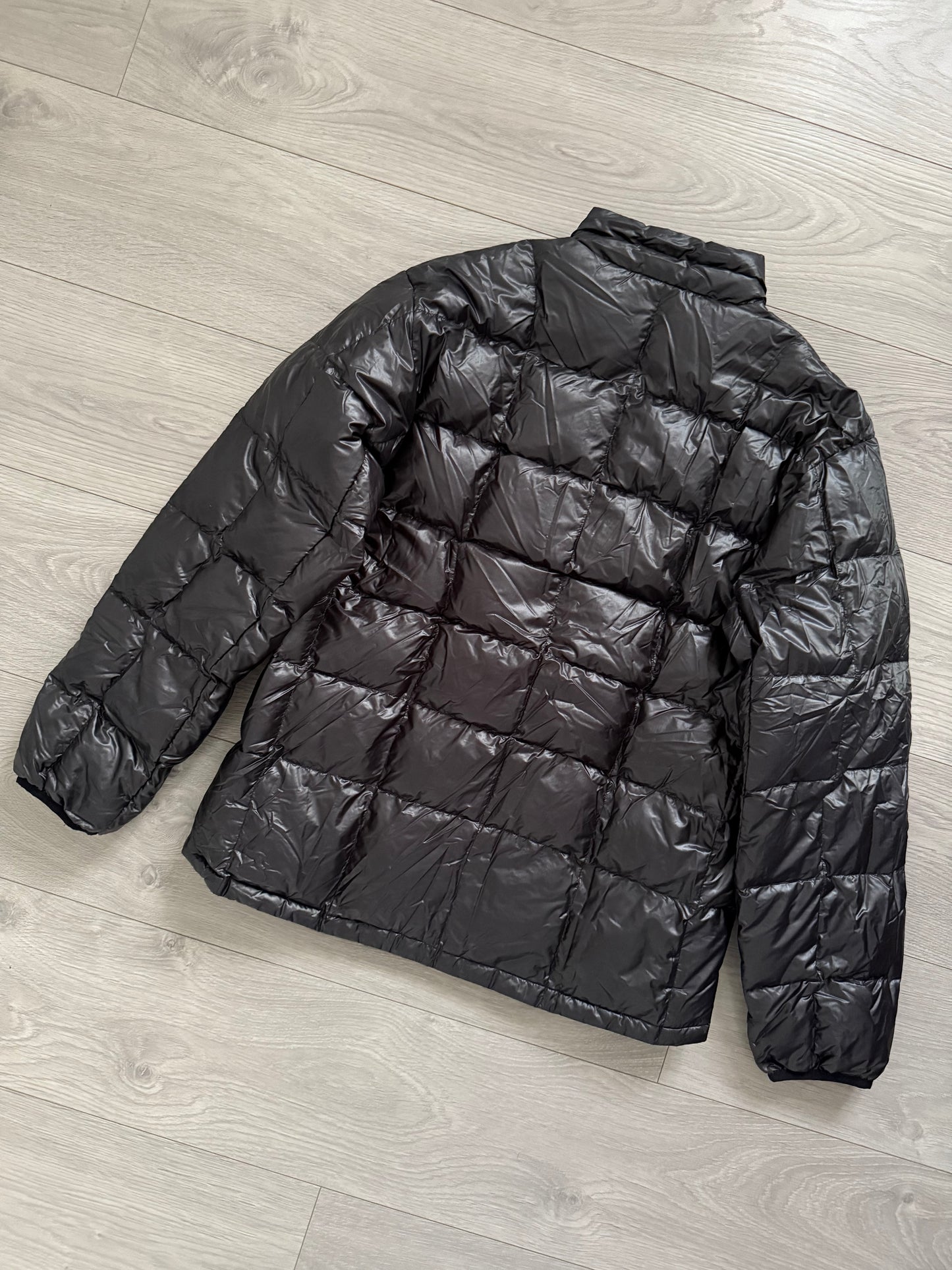 Montbell Snap Front Square Stitch Down Puffer Jacket - Size M