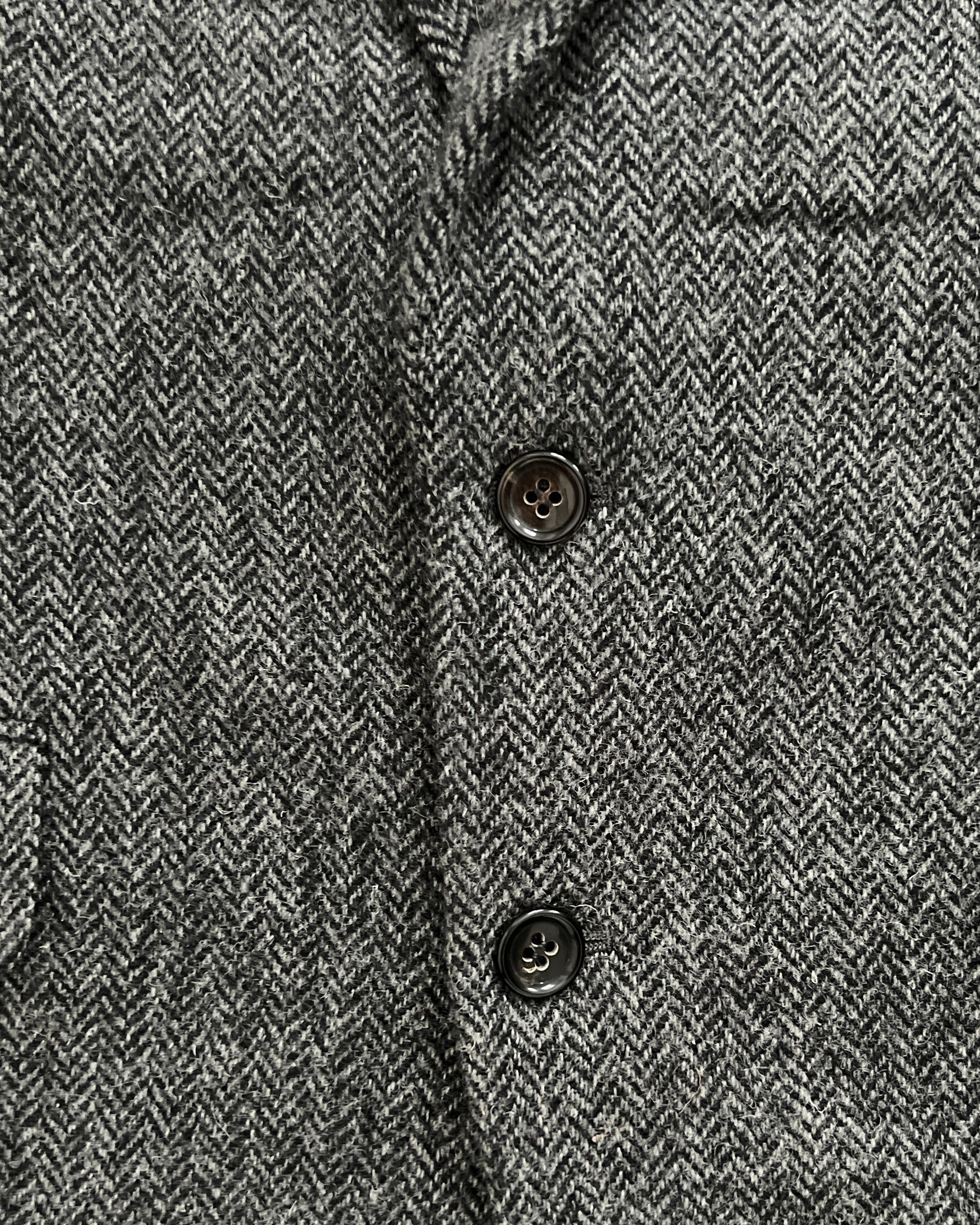 Comme Des Garcons Homme 1990s Wool Herringbone Suit - M Jacket / 32" Waist