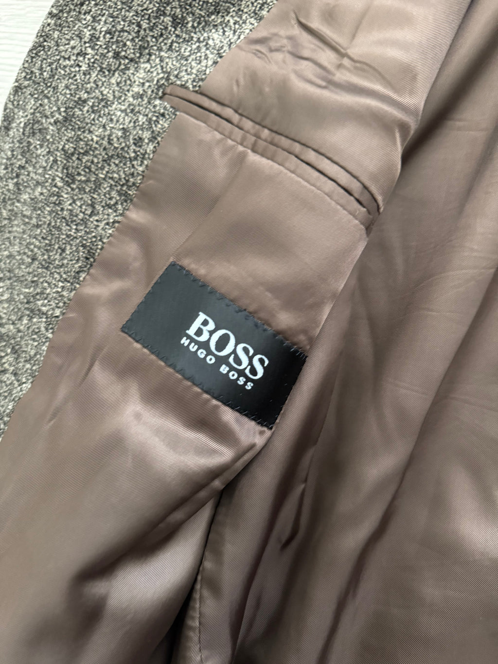 Hugo Boss 1980s 3B Torrelo Vierra Melagne Fabric Sports Jacket Blazer - Size XL