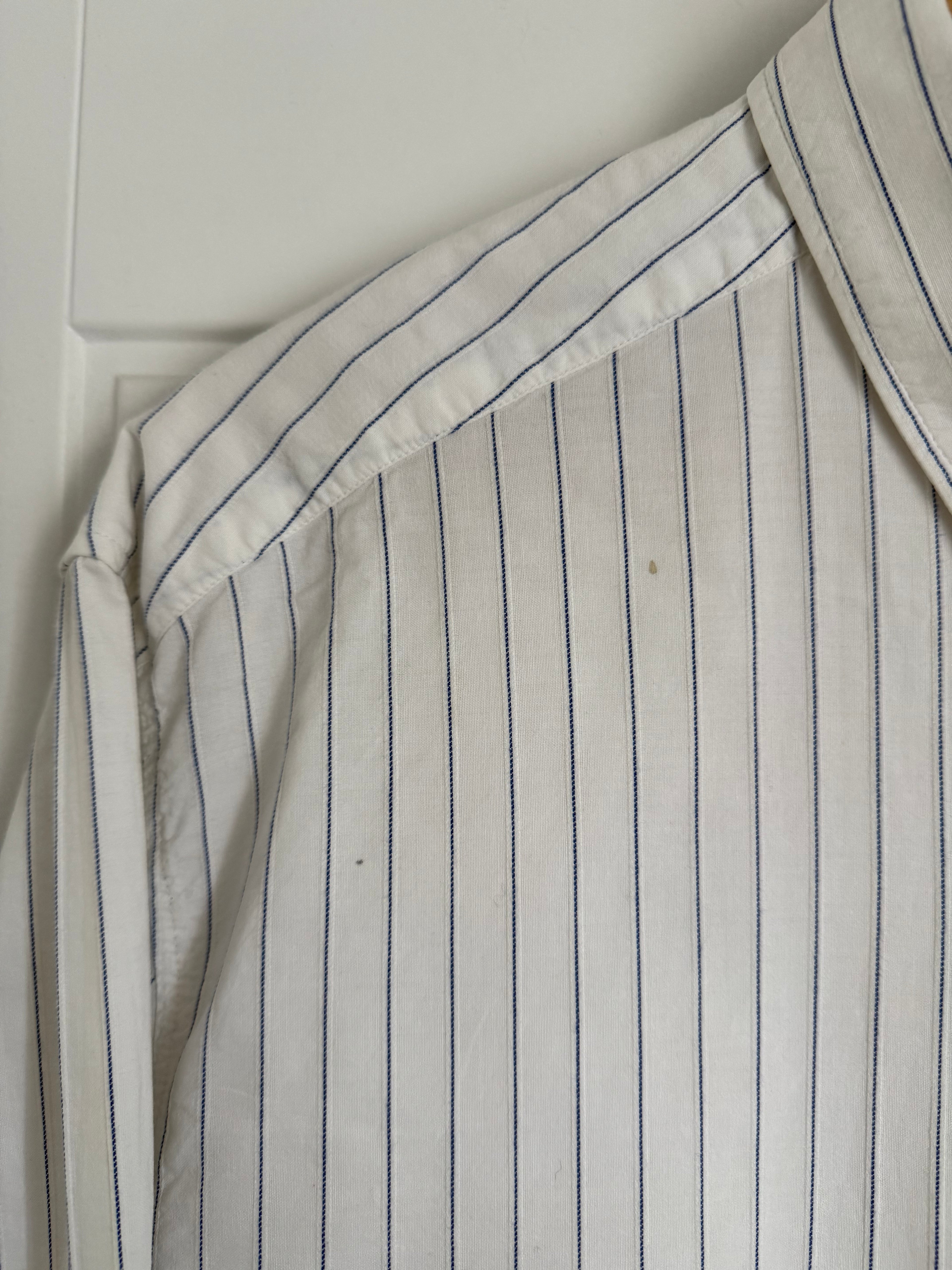 Emporio Armani 1990s Striped Cotton Shirt - Size XL
