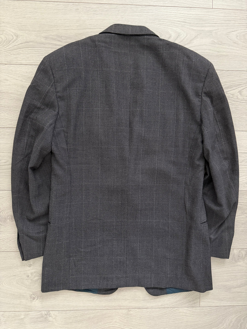 Giorgio Armani Black Label 1990s 2B Double-Pleated Suit Grey - Size L Jacket / 33" Waist