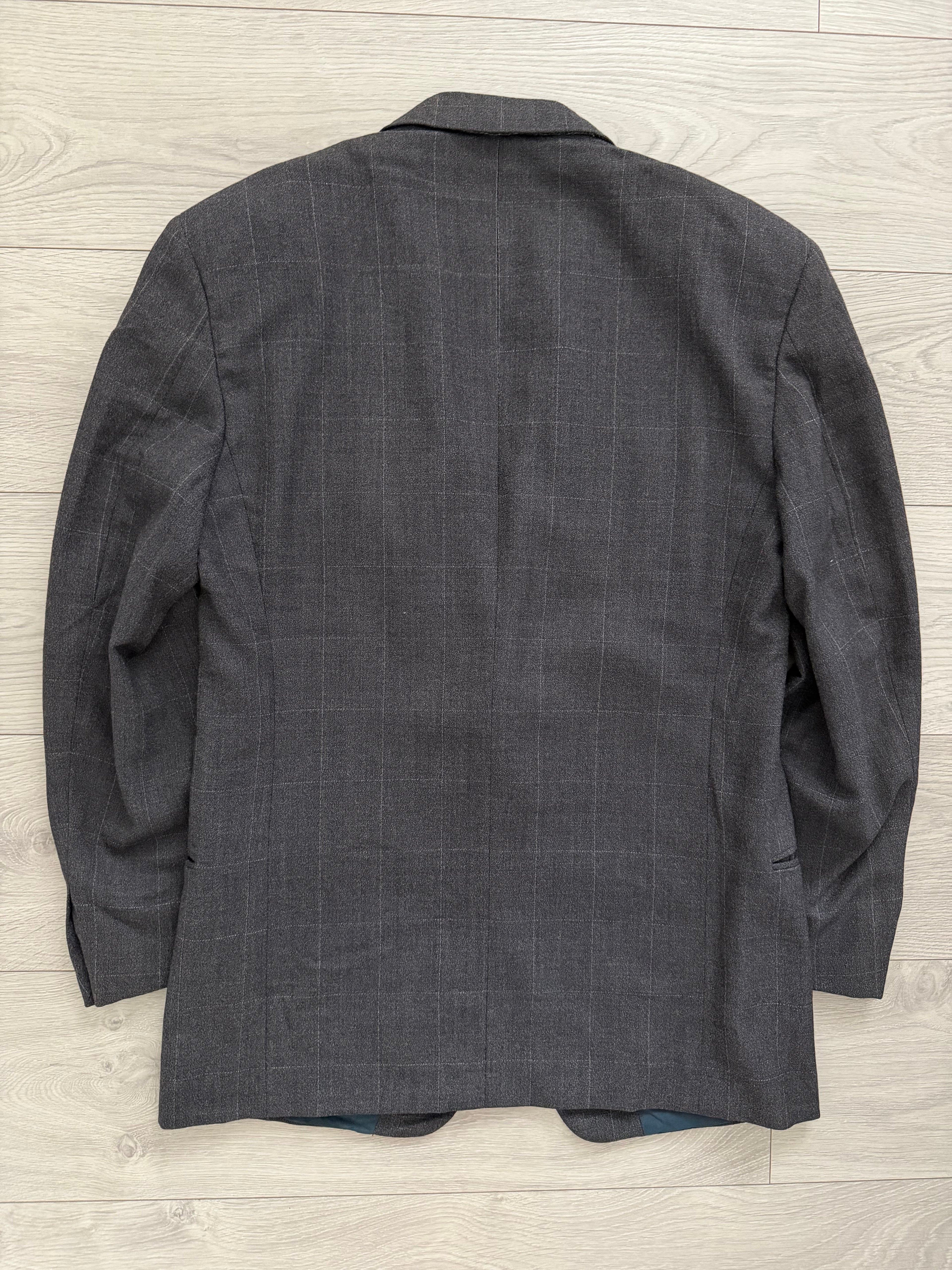 Giorgio Armani Black Label 1990s 2B Double-Pleated Suit Grey - Size L Jacket / 33" Waist