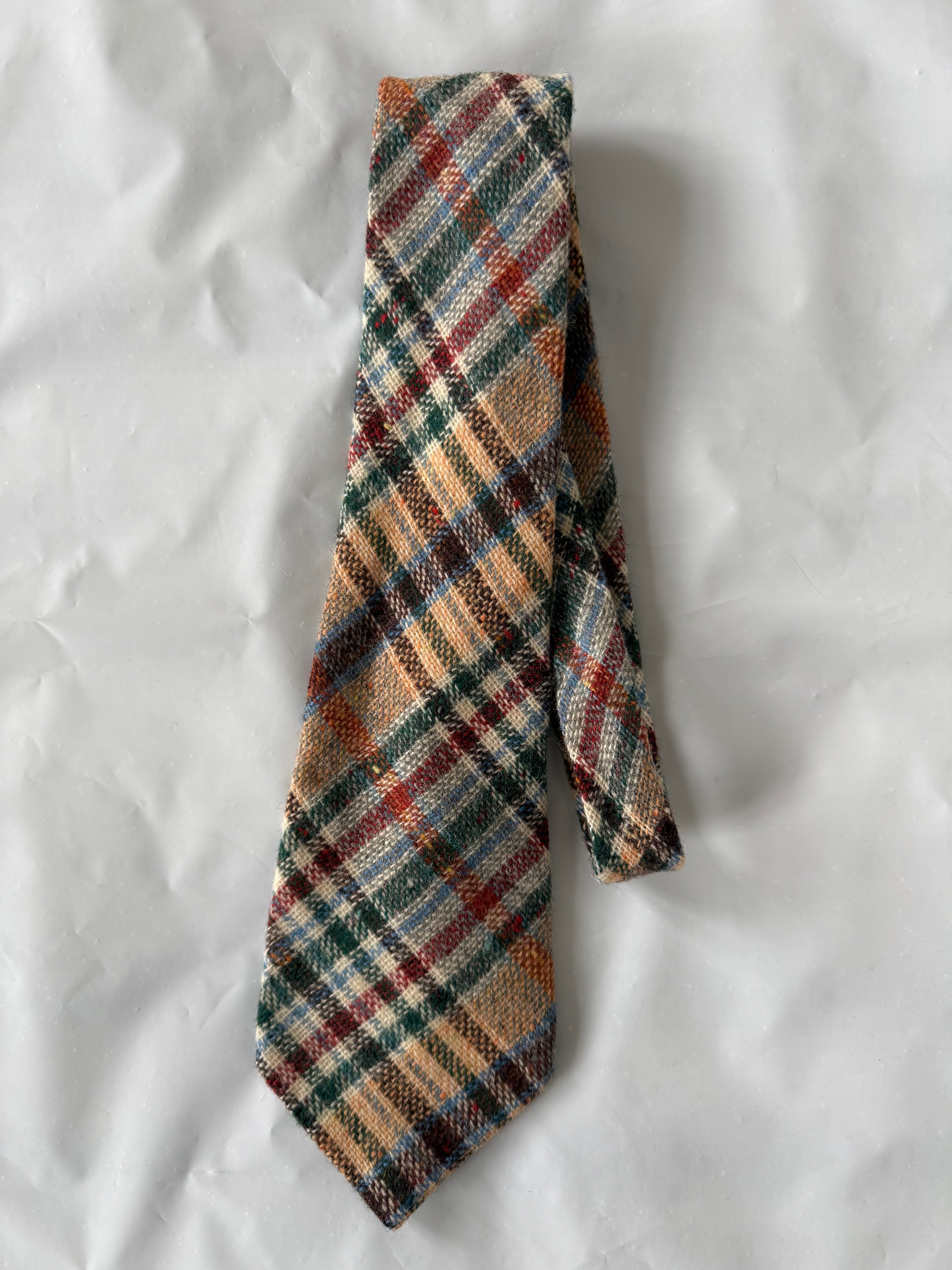 John Wetz 1990s Wool Tie