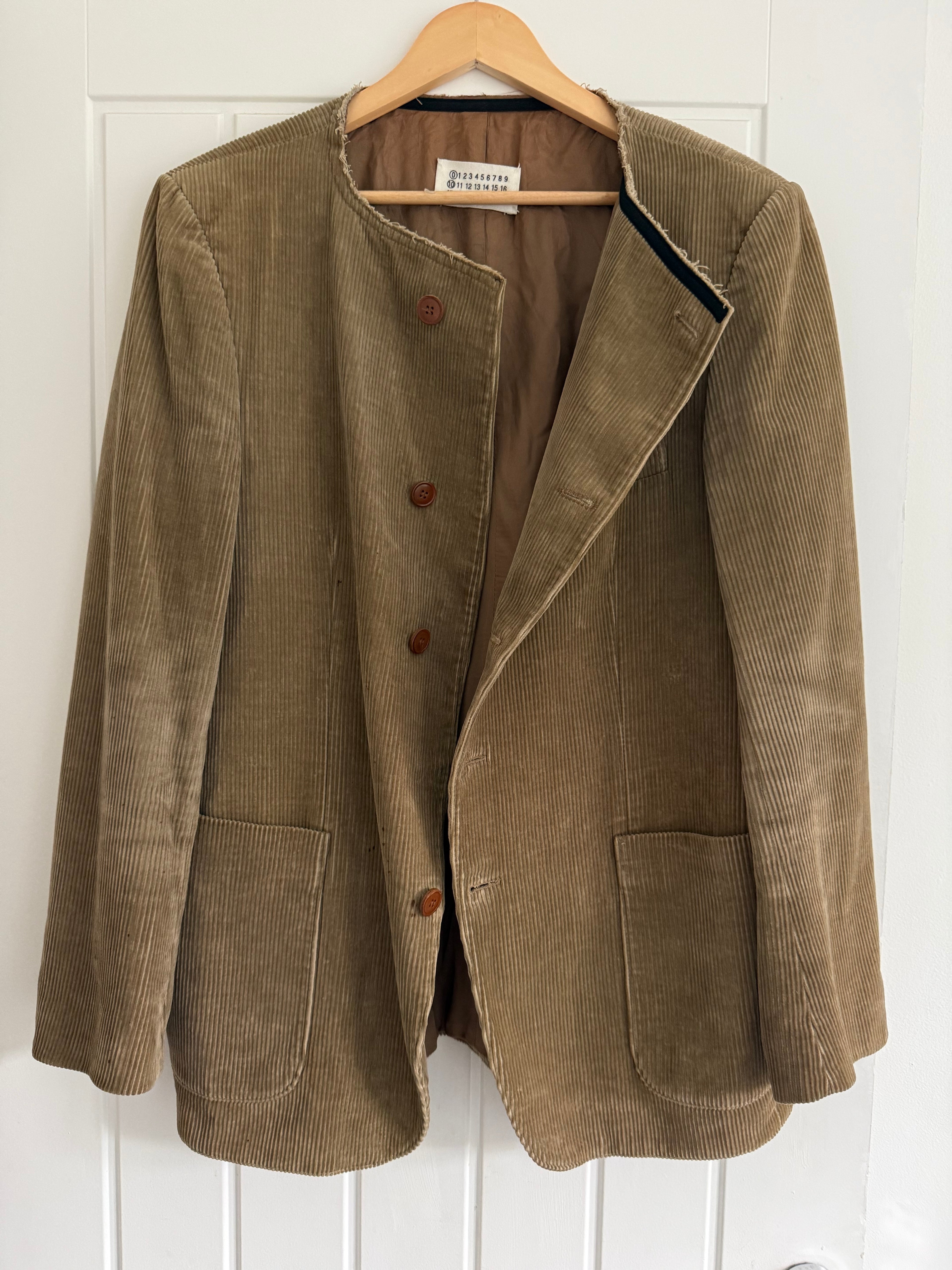 Maison Martin Margiela AW2002 Artisanal Line (0)(10) Reconstructed Corduroy Jacket - Size M