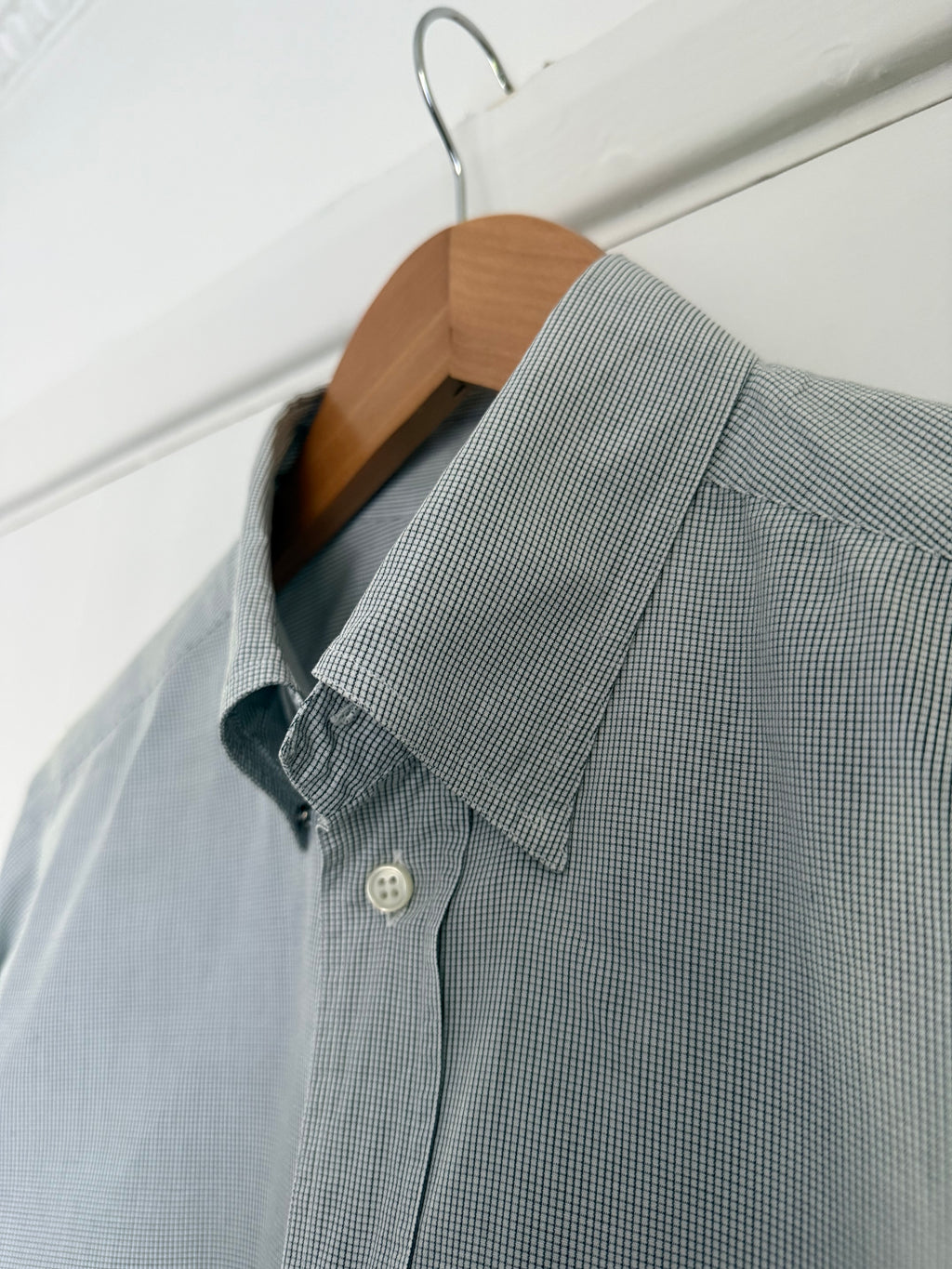 Giorgio Armani 1990s Snap Collar Shirt - Size S