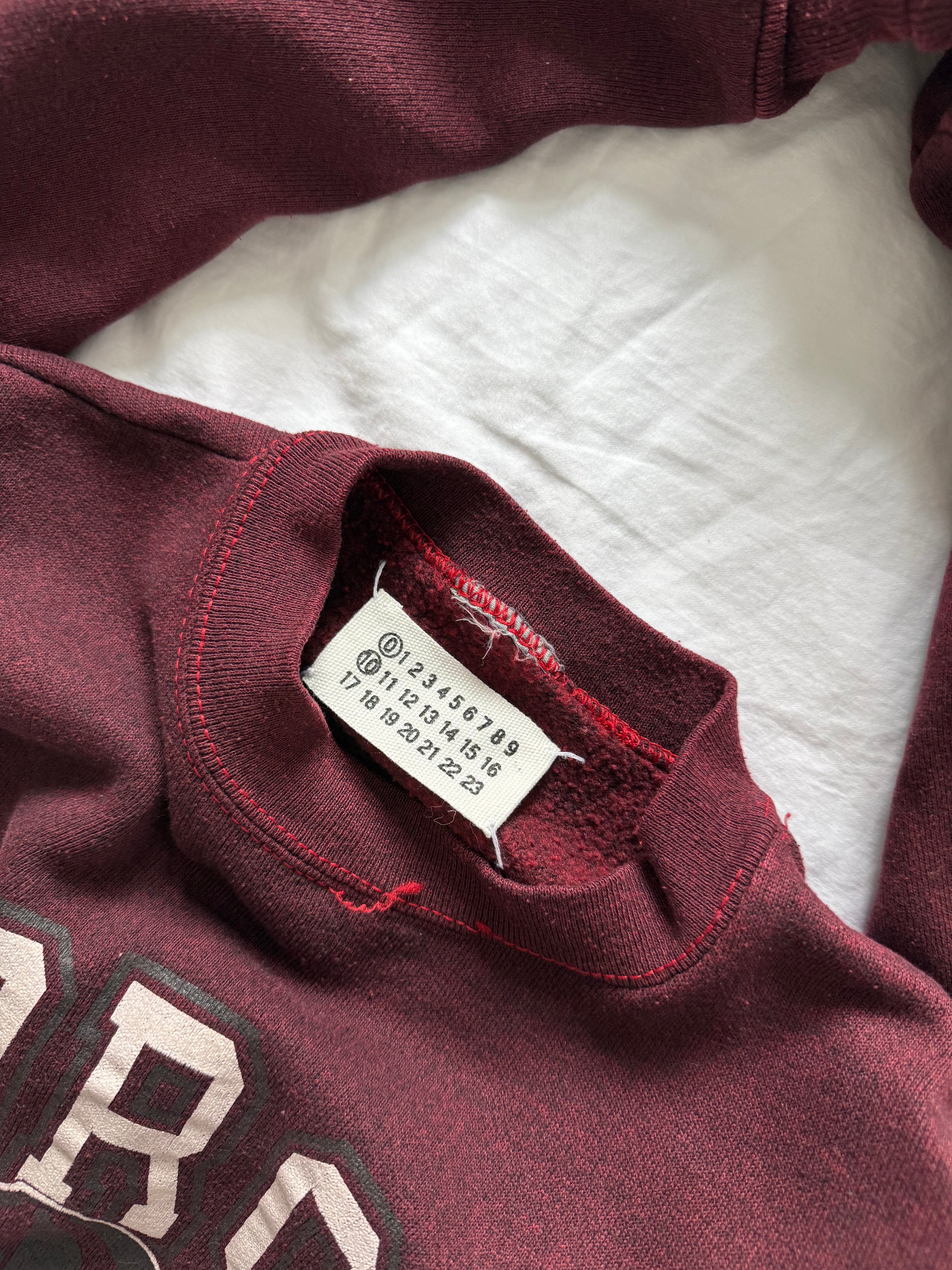 Maison Martin Margiela FW1999 Artisanal Line (0)(10) Reconstructed Sweatshirt Bag