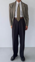 Giorgio Armani 1980s Double Pleat Draped Wool Black Pants - Size 36" Waist