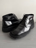Prada 1999 Crepe Sole Square Toe Leather Chukka Boots - Size US9