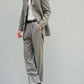Giorgio Armani 1990s 3B Herringbone Weave Pleated Wool Suit - Size M Jacket / 32" Waist