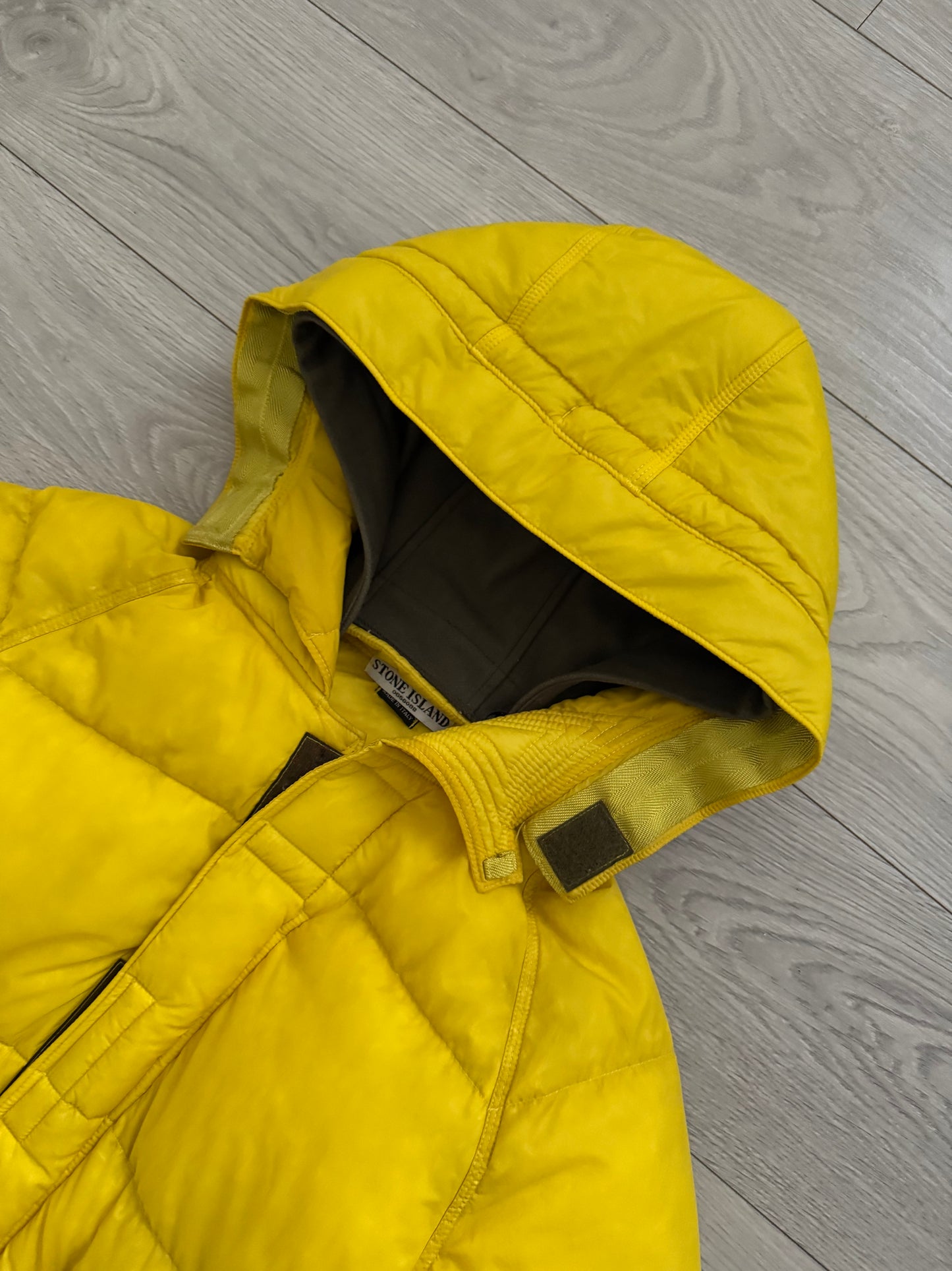 Stone Island FW2005 Mesh Badge Goose Down Puffer Jacket - Size M