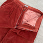 C.P. Company 1980s 'Navy Arctic' Rust Orange Pleated Cord Pants - Size 31